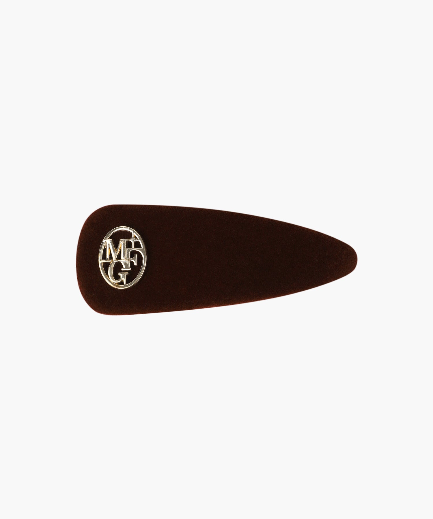 CIRCLE LOGO VELVET HAIR PIN