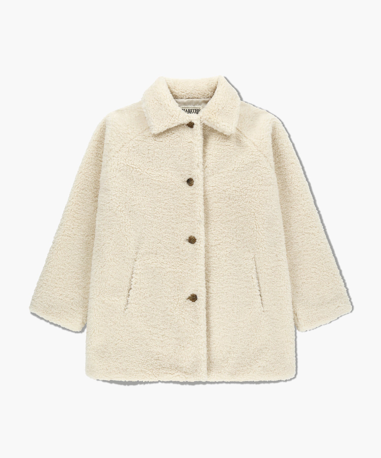 W MID SHEARLING FUR COAT