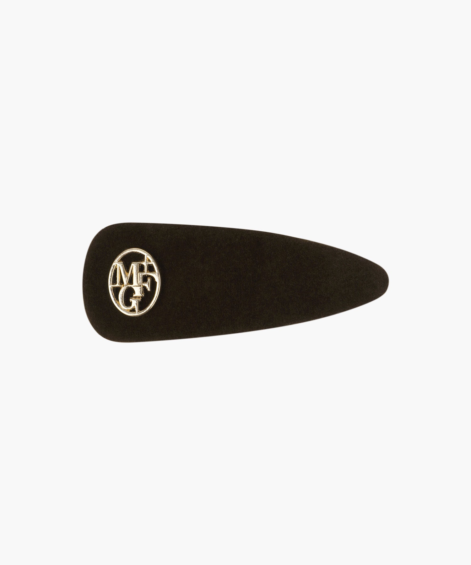 CIRCLE LOGO VELVET HAIR PIN