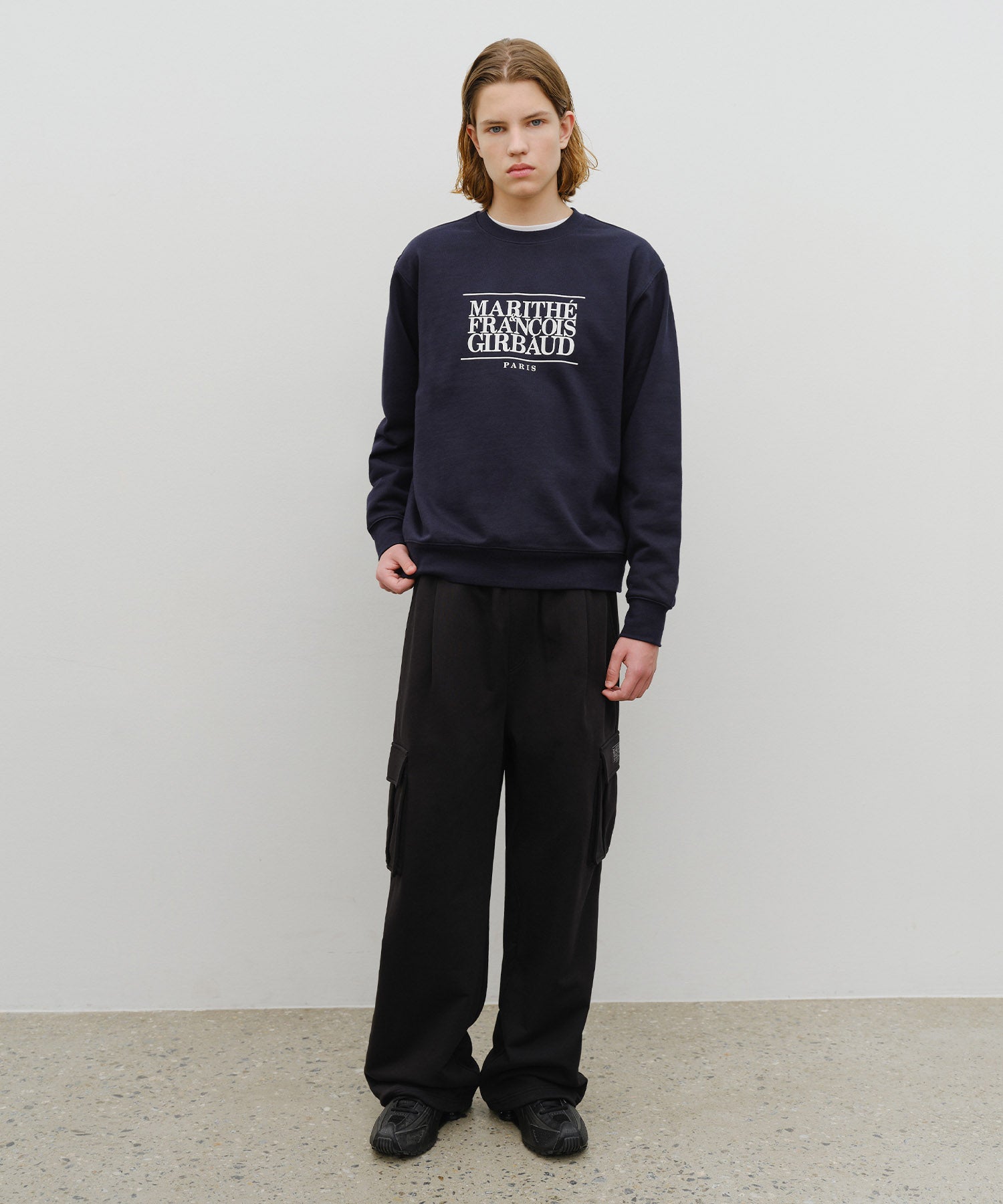 CLASSIC LOGO ONE TUCK CARGO SWEAT PANTS