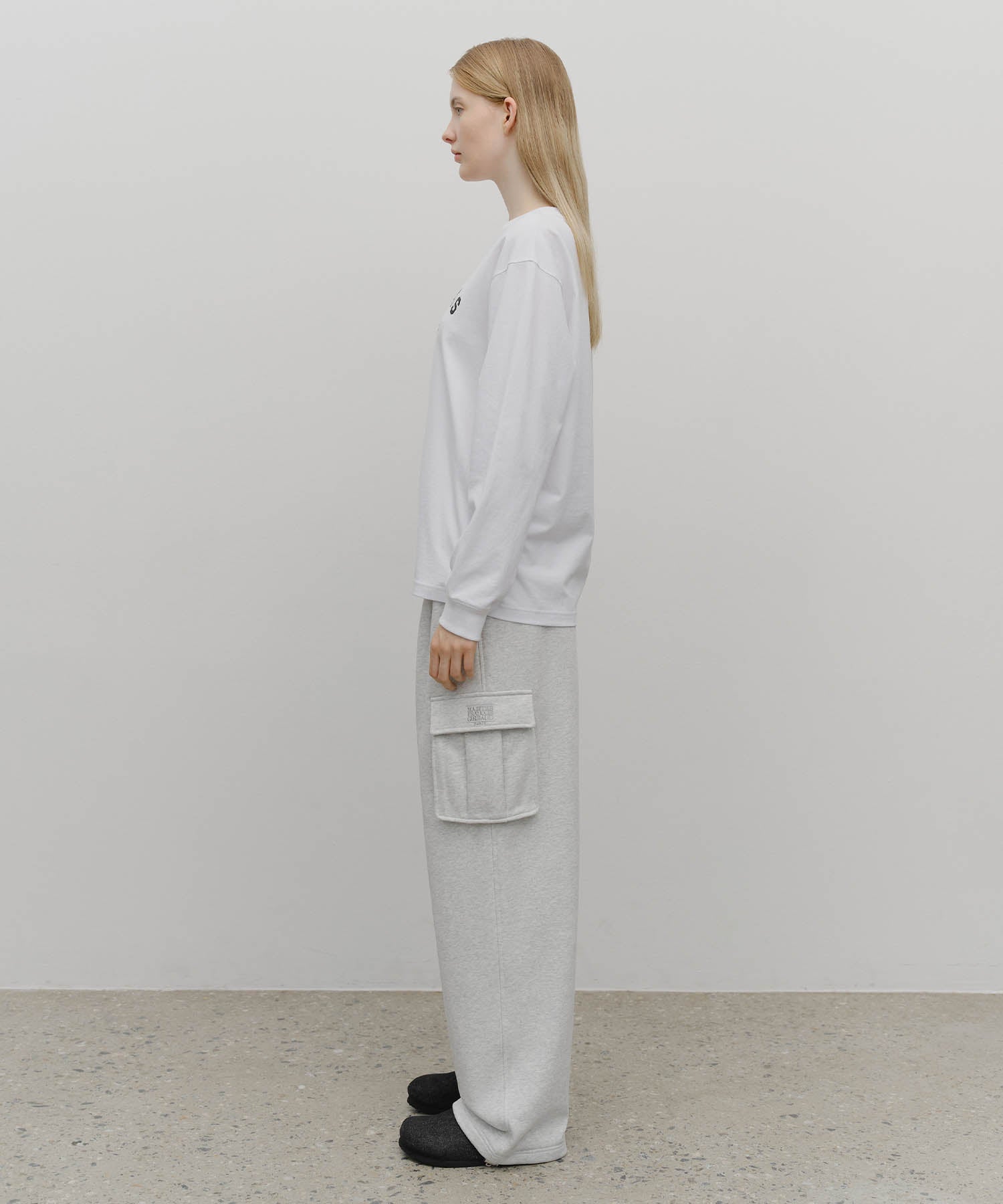 CLASSIC LOGO ONE TUCK CARGO SWEAT PANTS