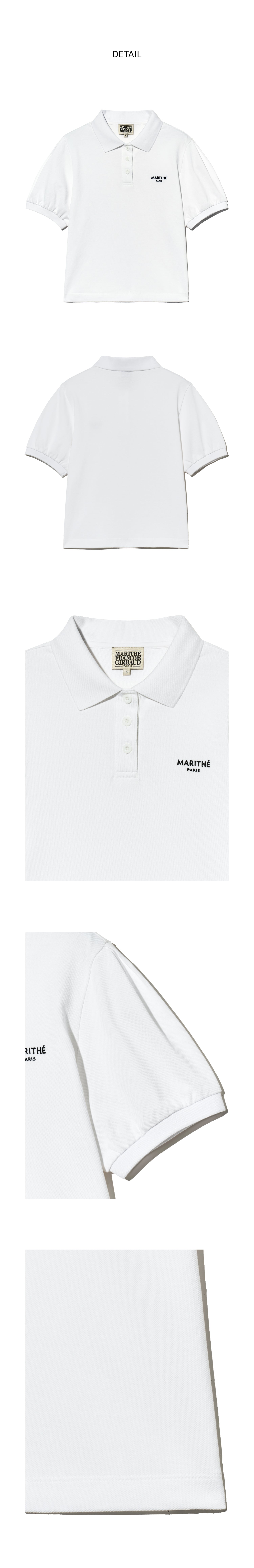 W PIQUE PUFF SLEEVE TEE