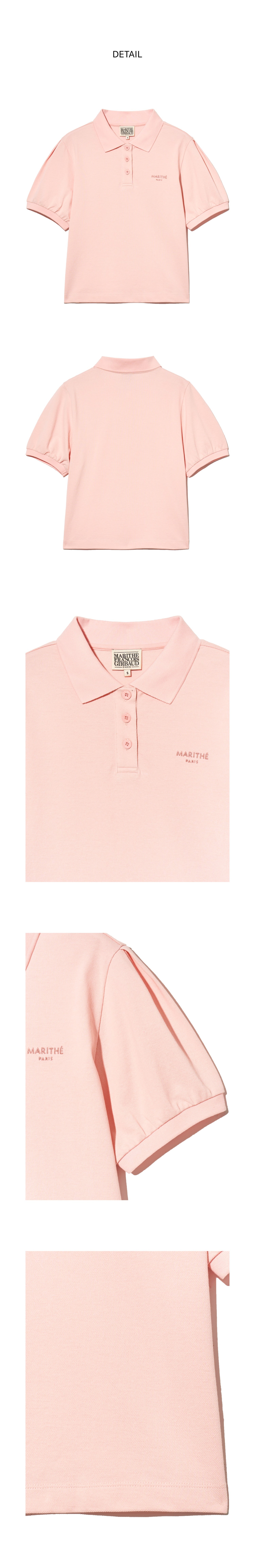 W PIQUE PUFF SLEEVE TEE