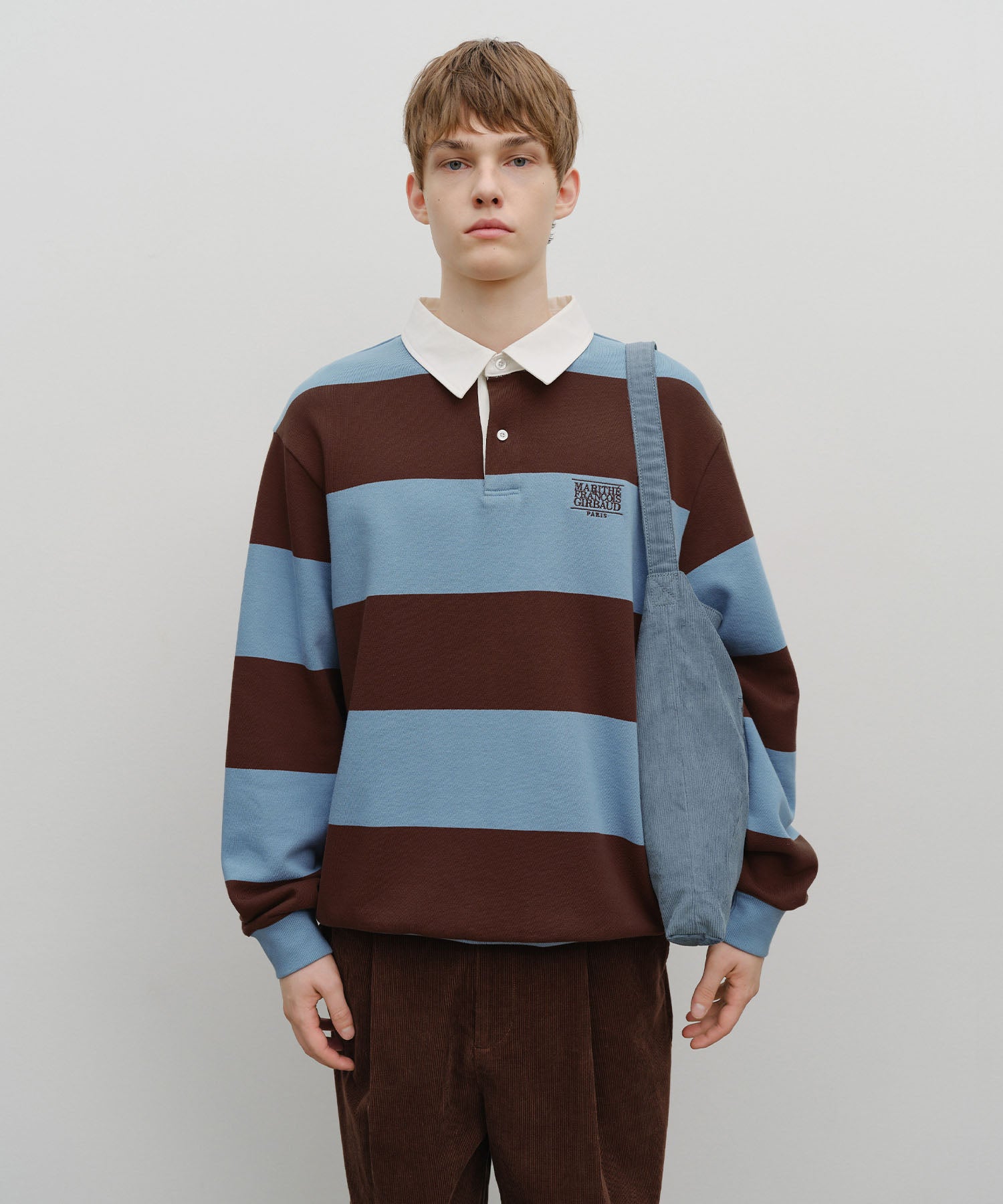 CLASSIC LOGO CORDUROY SHOULDER BAG