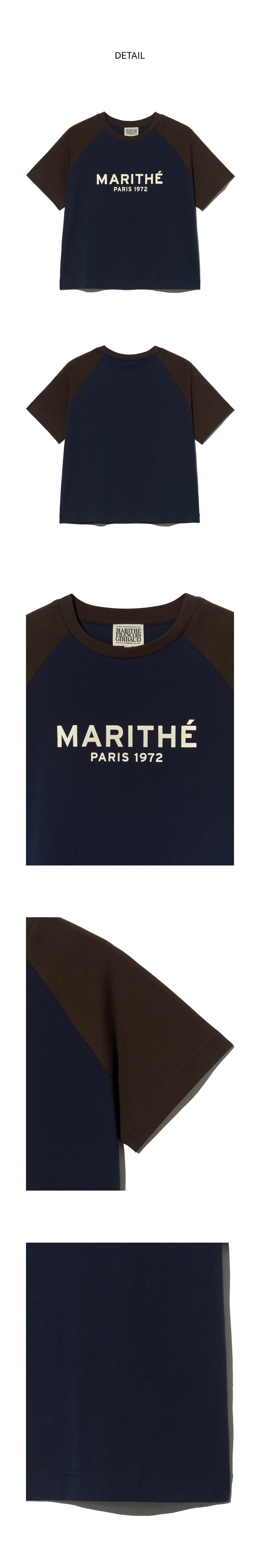 W REGULAR LOGO RAGLAN CROP TEE