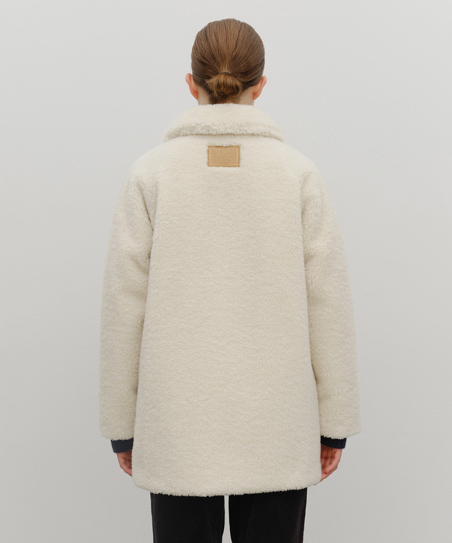 W MID SHEARLING FUR COAT