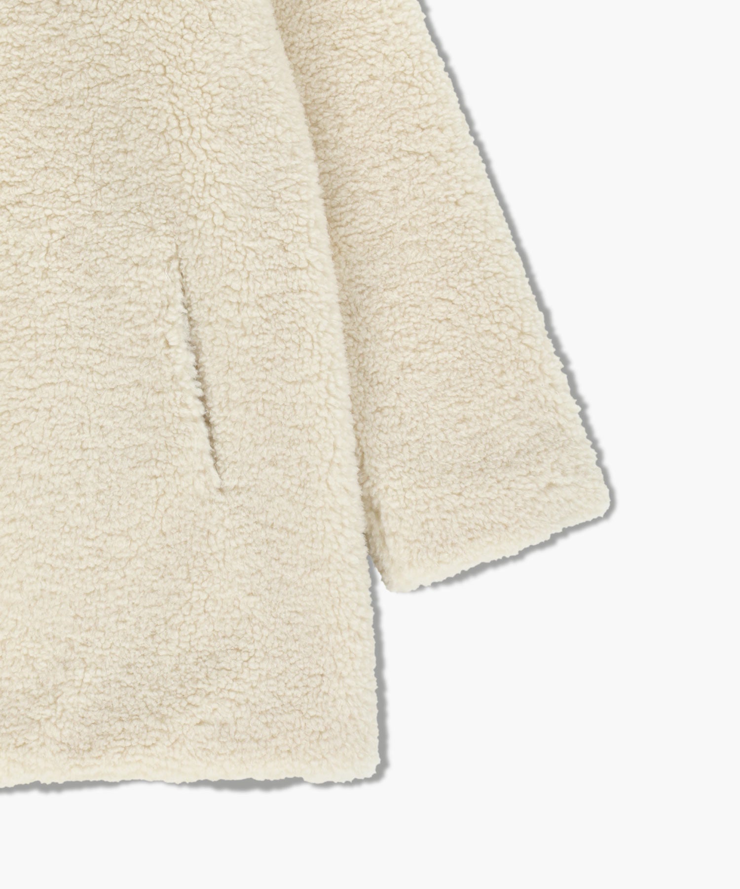 W MID SHEARLING FUR COAT