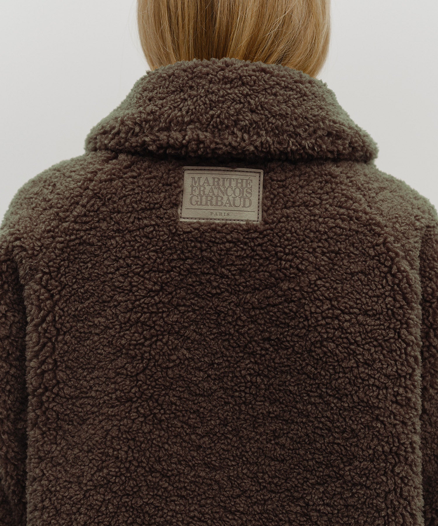 W MID SHEARLING FUR COAT