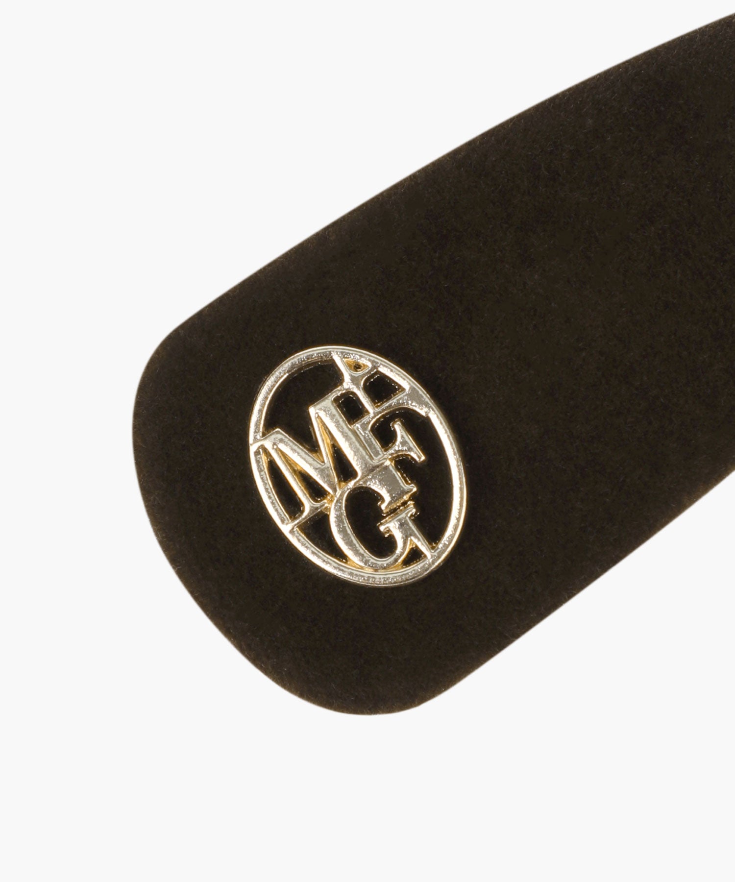 CIRCLE LOGO VELVET HAIR PIN