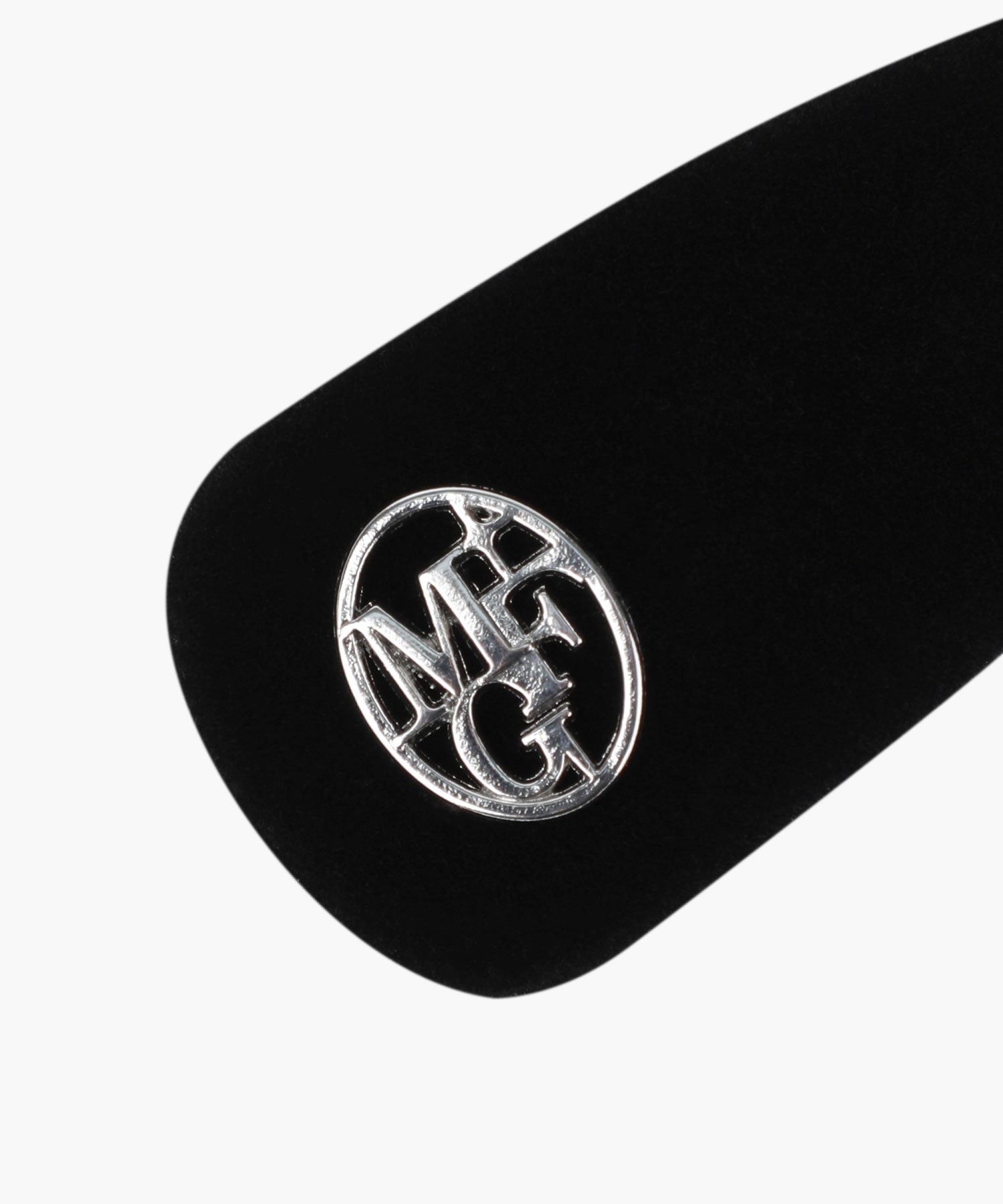 CIRCLE LOGO VELVET HAIR PIN