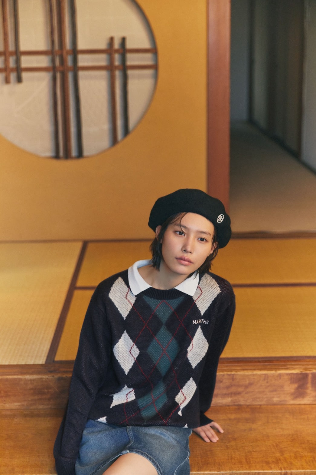 ARGYLE JQD KNIT PULLOVER