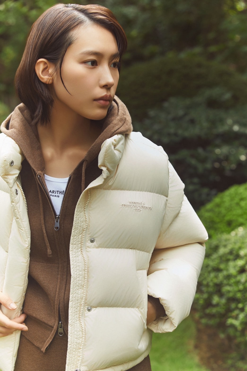 W BASIC CROP DOWN JACKET