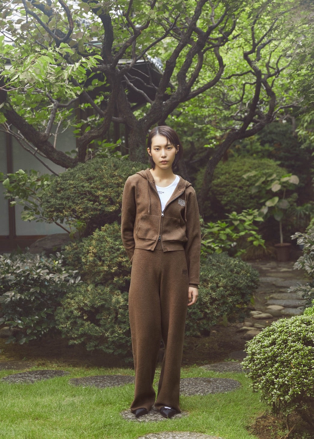 W CLASSIC LOGO KNIT PANTS