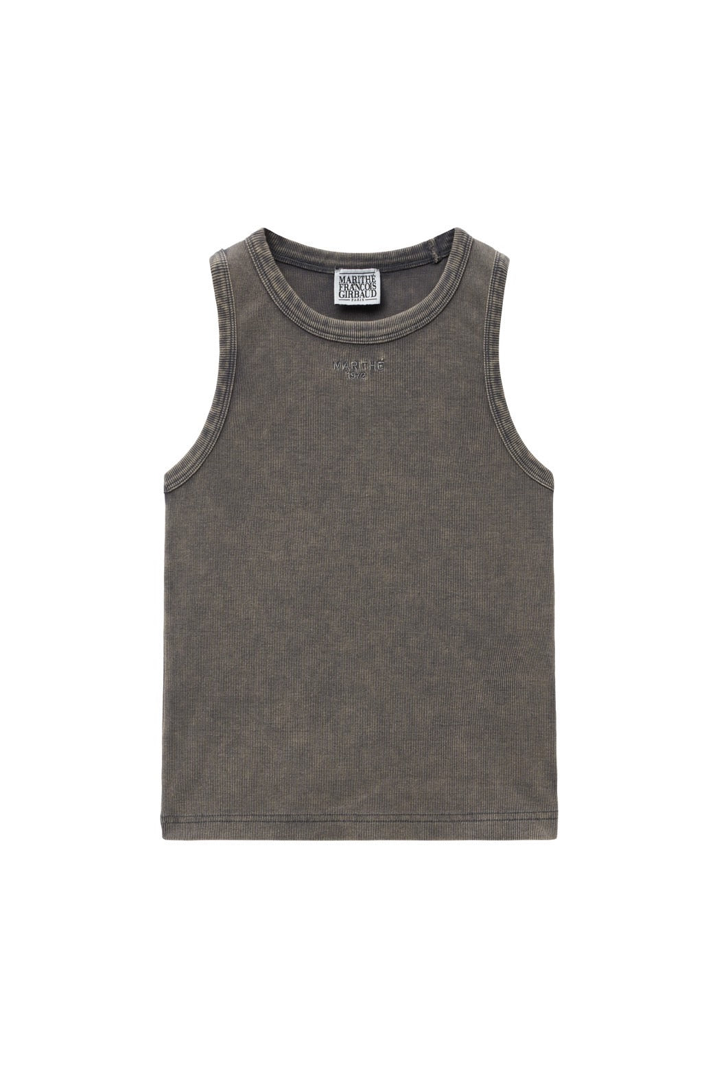 W VINTAGE DYEING CROP SLEEVELESS