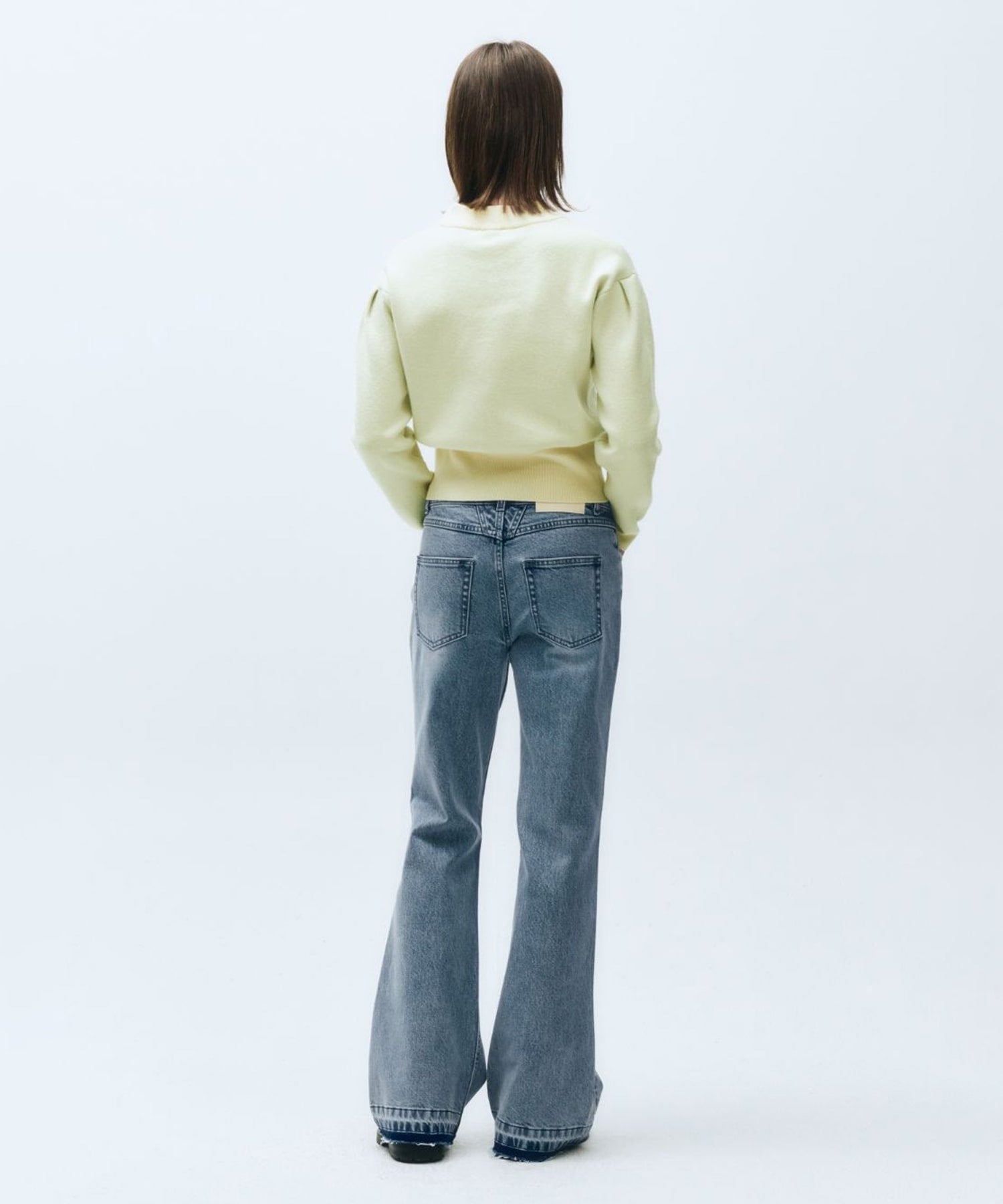 W CLASSIC LOGO CROP KNIT