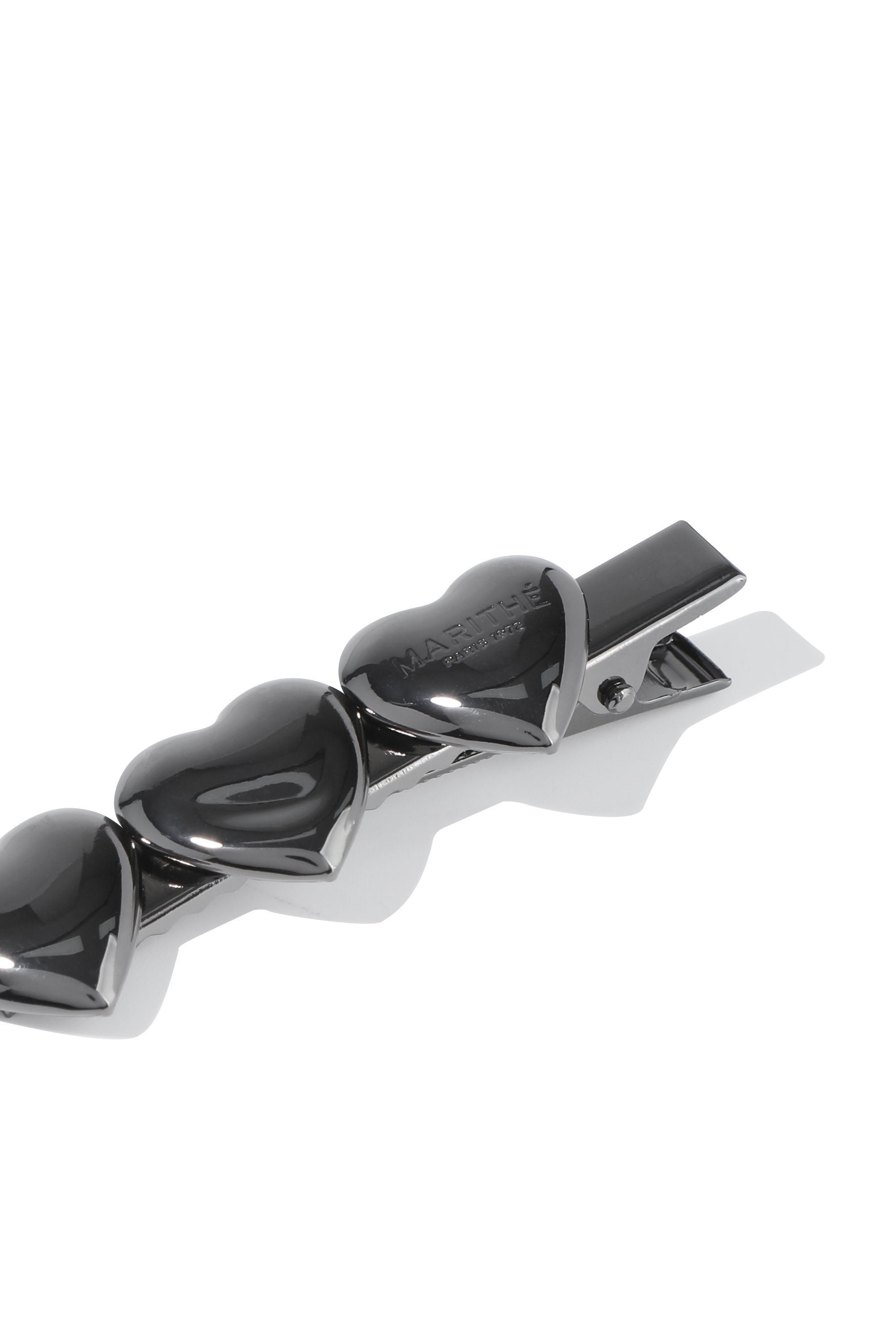REGULAR LOGO HEART METAL HAIR PIN 2PACK