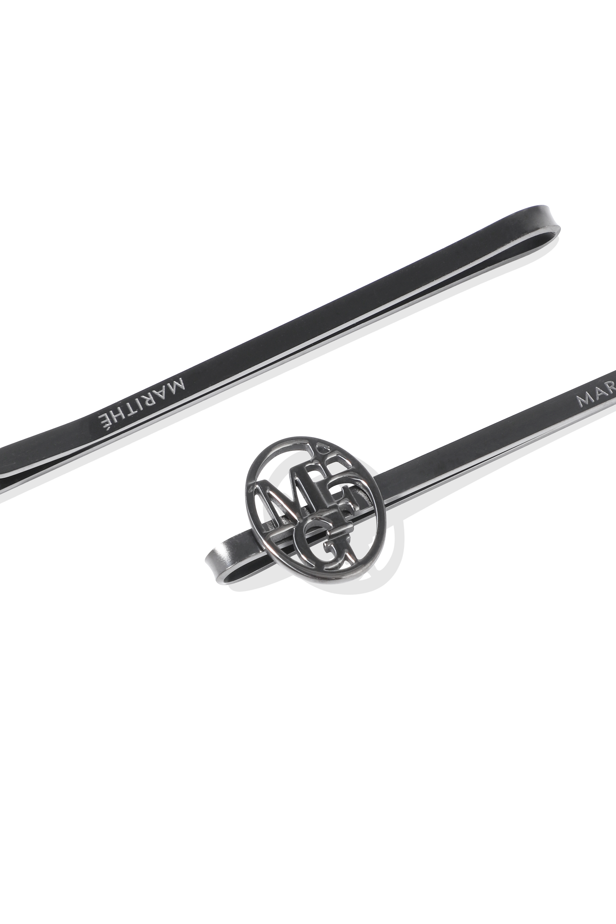 CIRCLE LOGO SLIM METAL HAIR PIN 2PACK