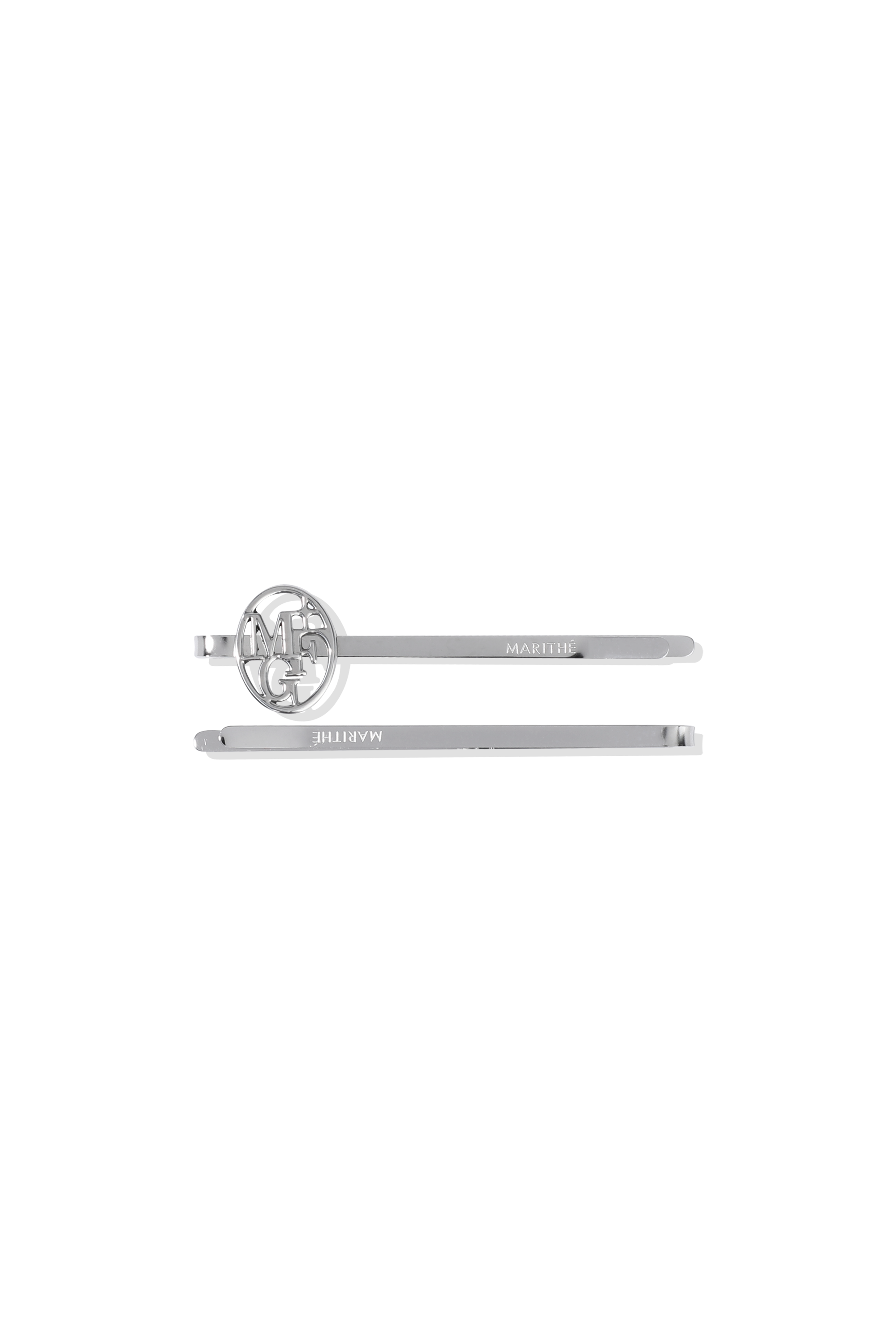 CIRCLE LOGO SLIM METAL HAIR PIN 2PACK