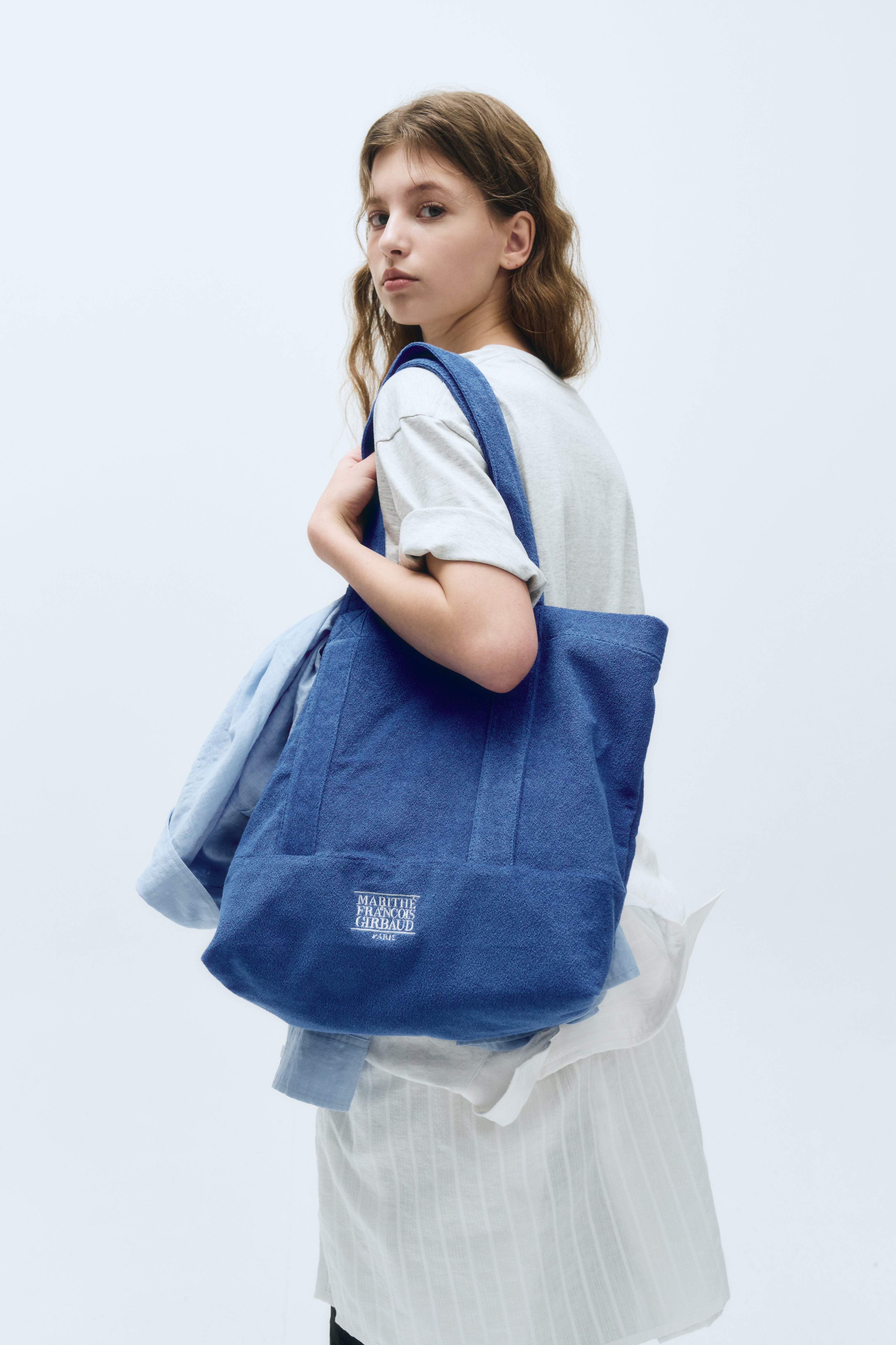 CLASSIC LOGO TERRY SHOPPER BAG
