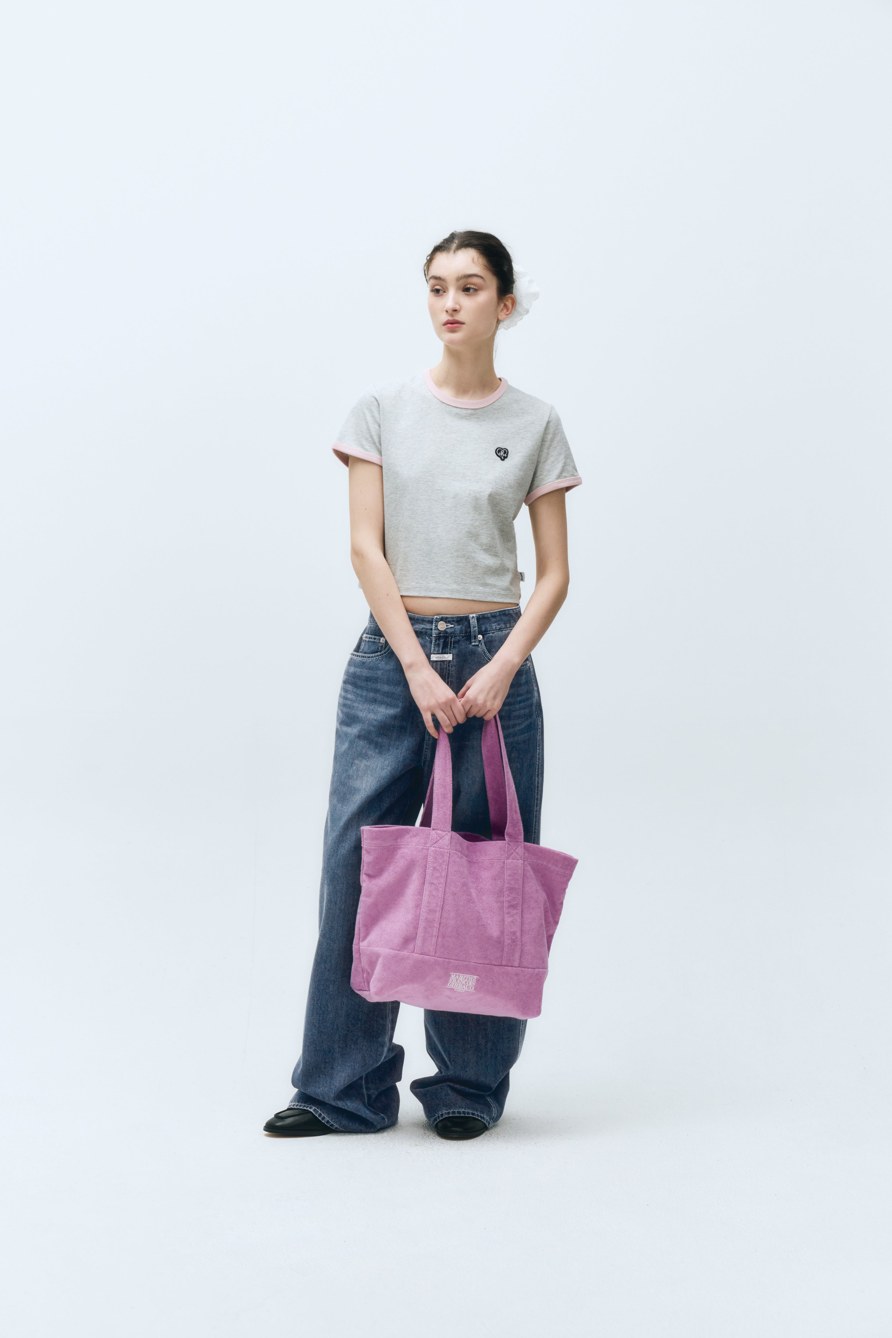 CLASSIC LOGO TERRY SHOPPER BAG