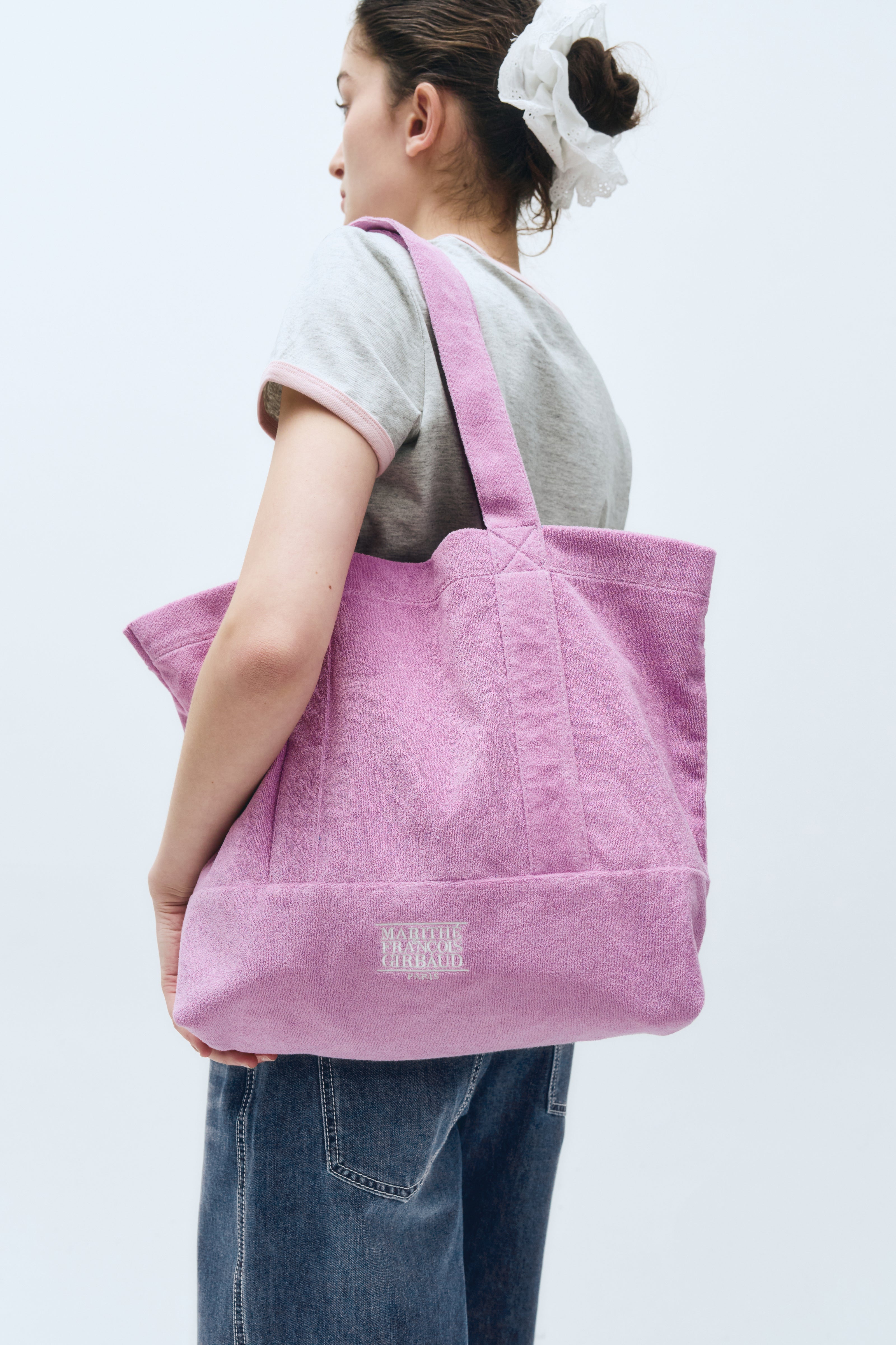 CLASSIC LOGO TERRY SHOPPER BAG