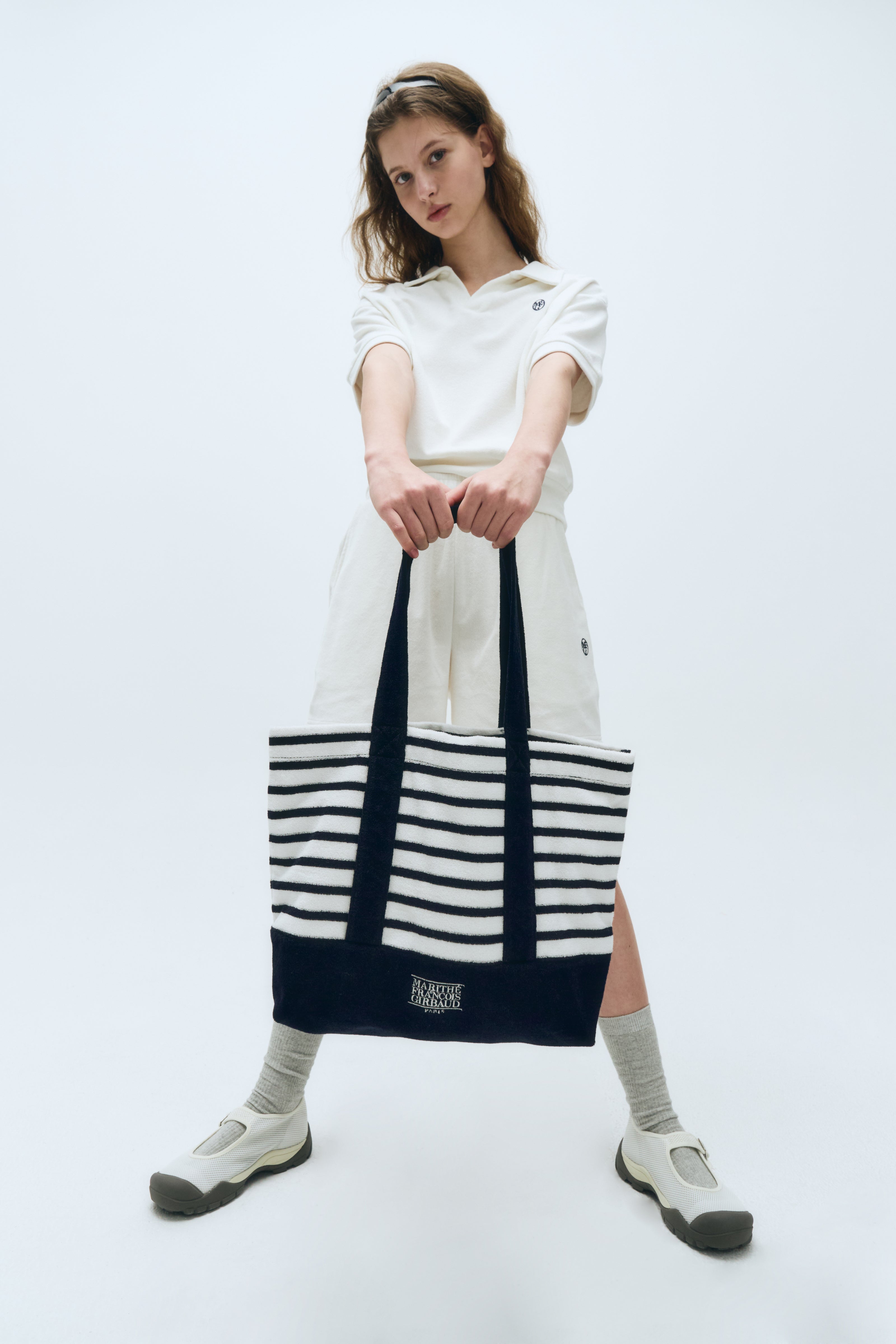 CLASSIC LOGO TERRY SHOPPER BAG