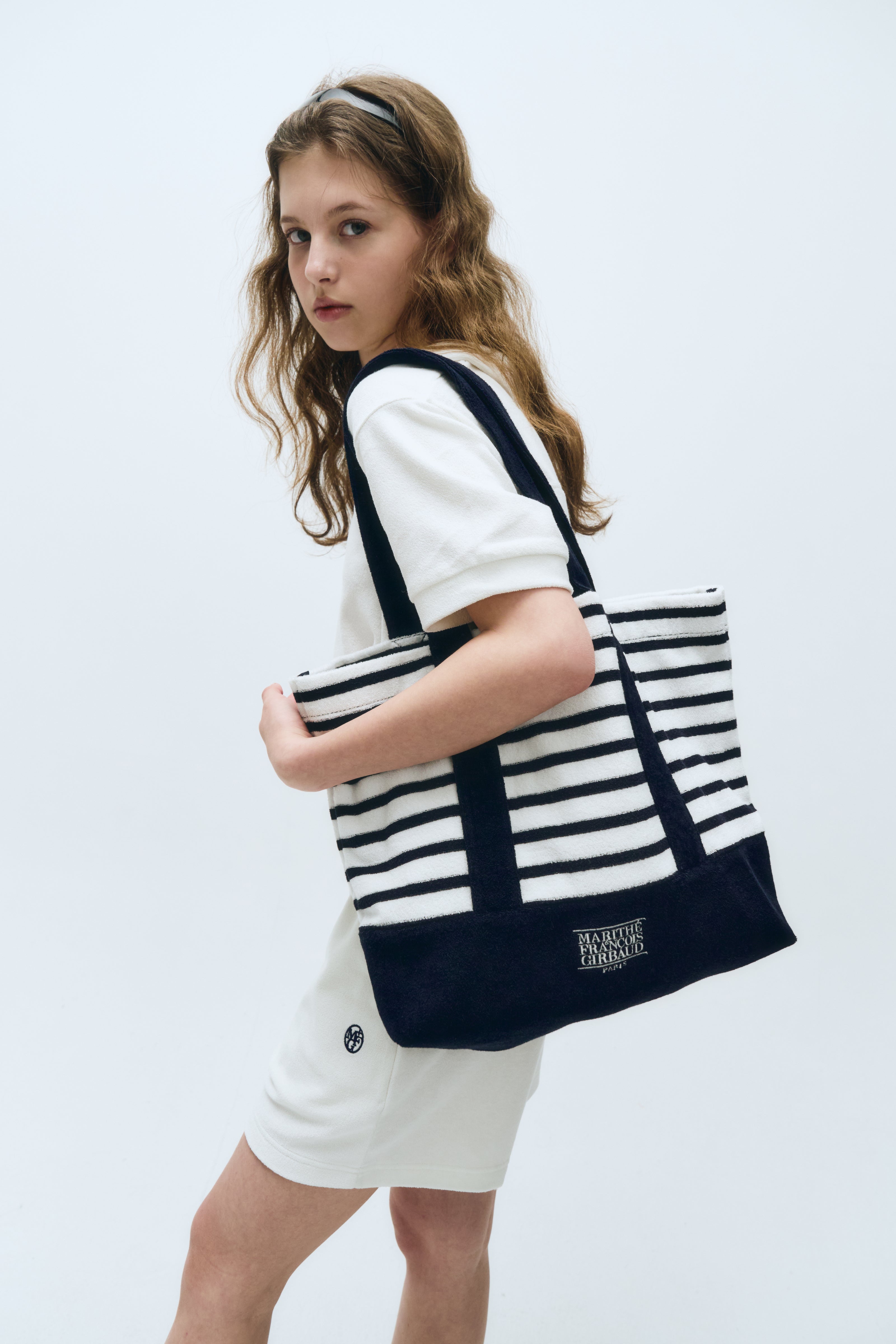 CLASSIC LOGO TERRY SHOPPER BAG