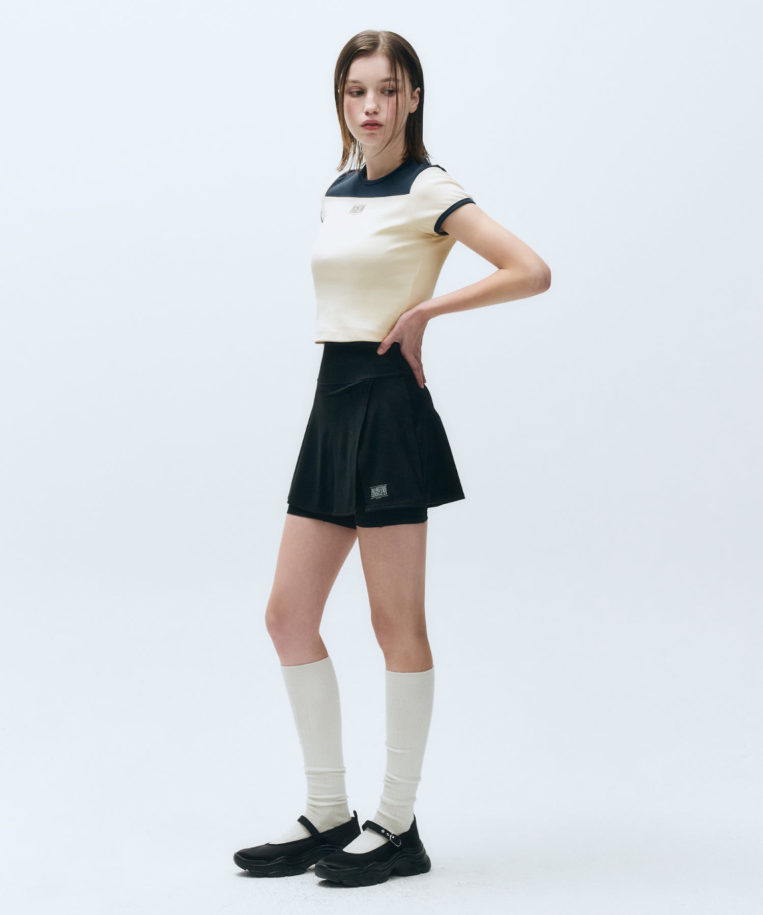 MOUVEMENT W CLASSIC LOGO WRAP SKIRTS SHORTS