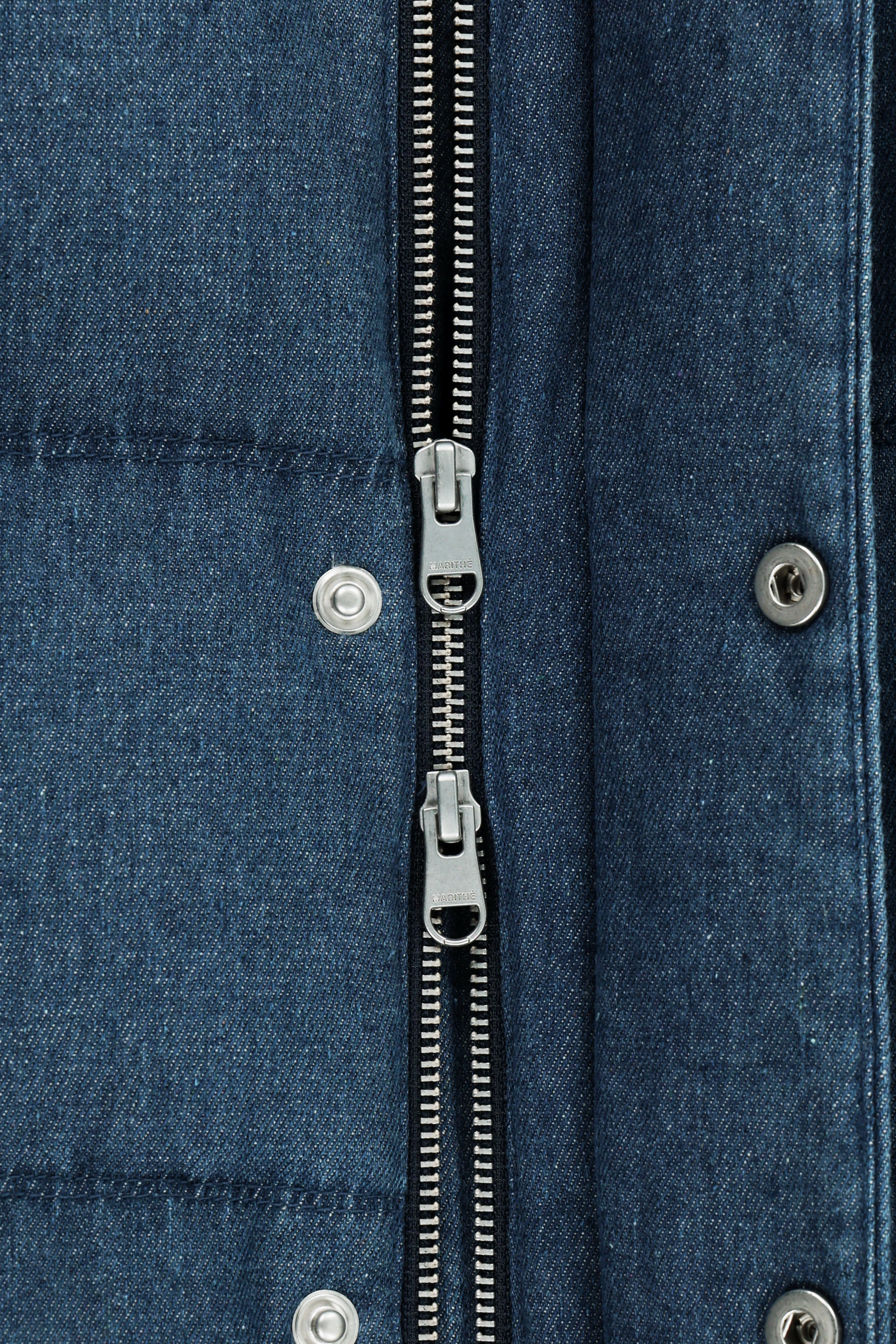 CLASSIC LOGO DENIM DOWN JACKET