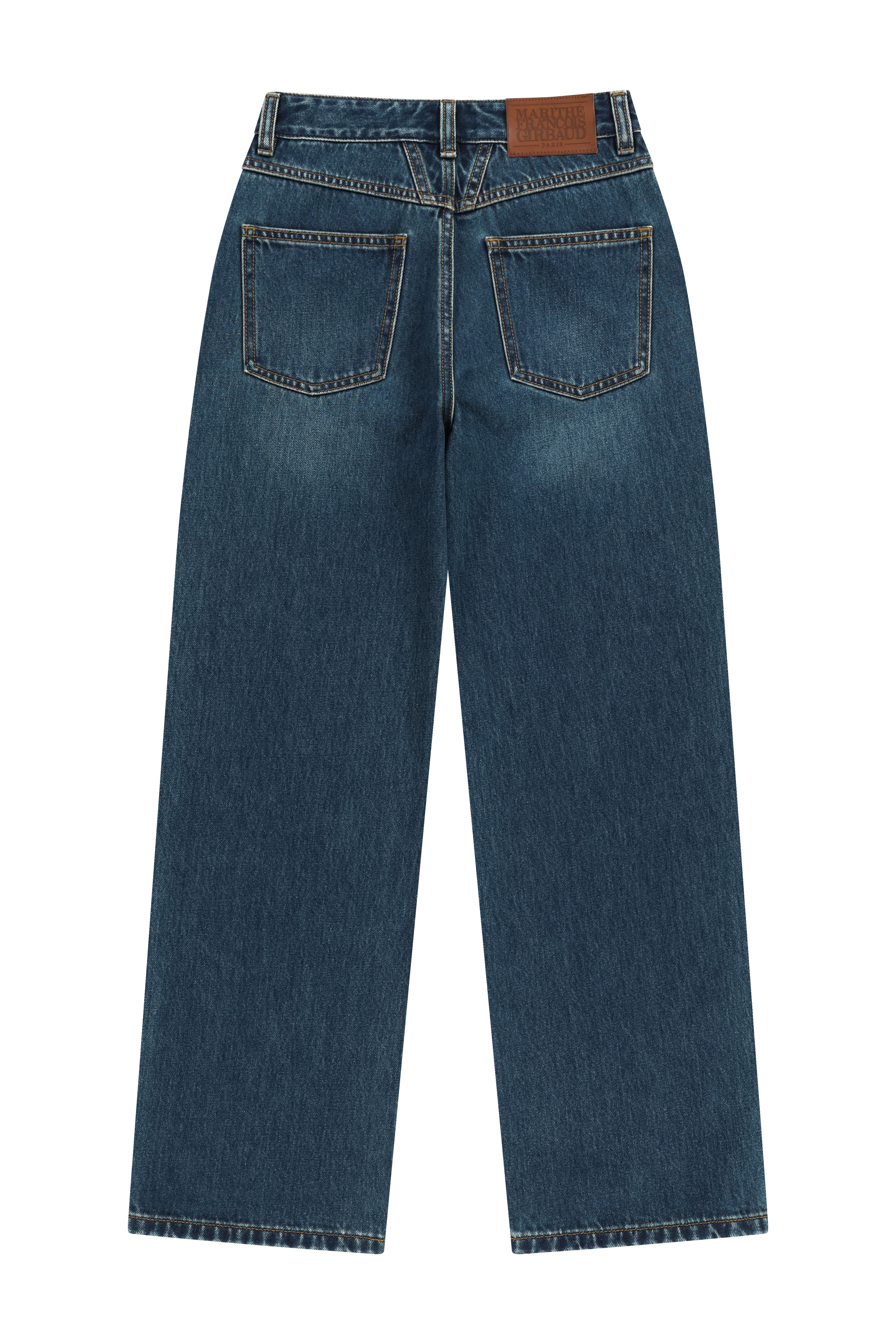 W HIGH STRAIGHT DENIM PANTS