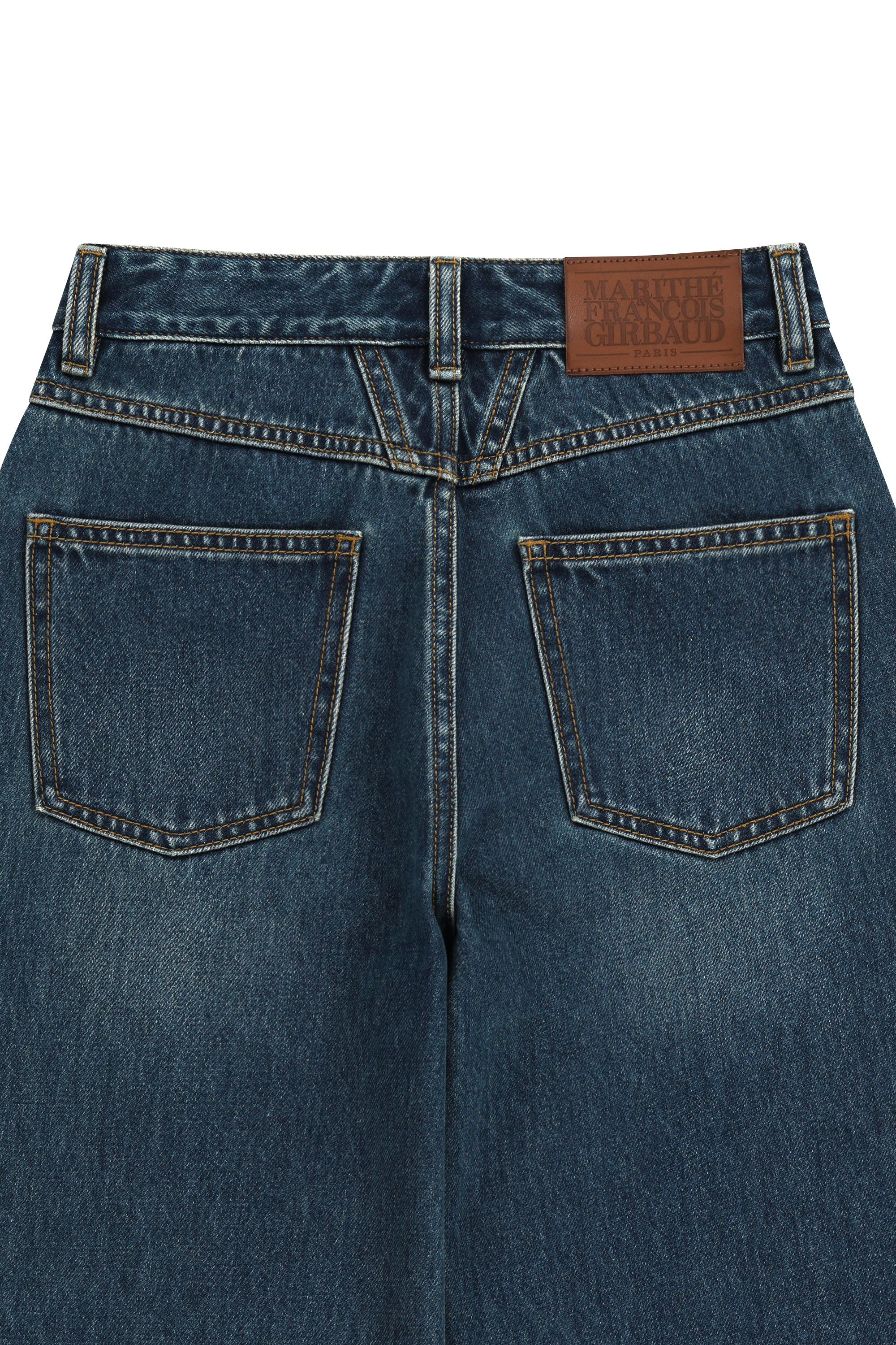 W HIGH STRAIGHT DENIM PANTS
