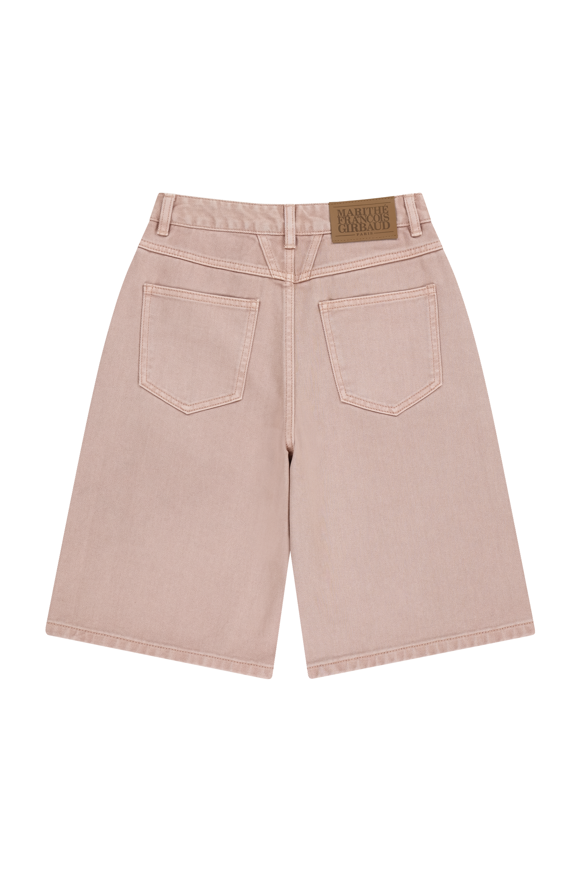 W LONG BERMUDA DENIM PANTS
