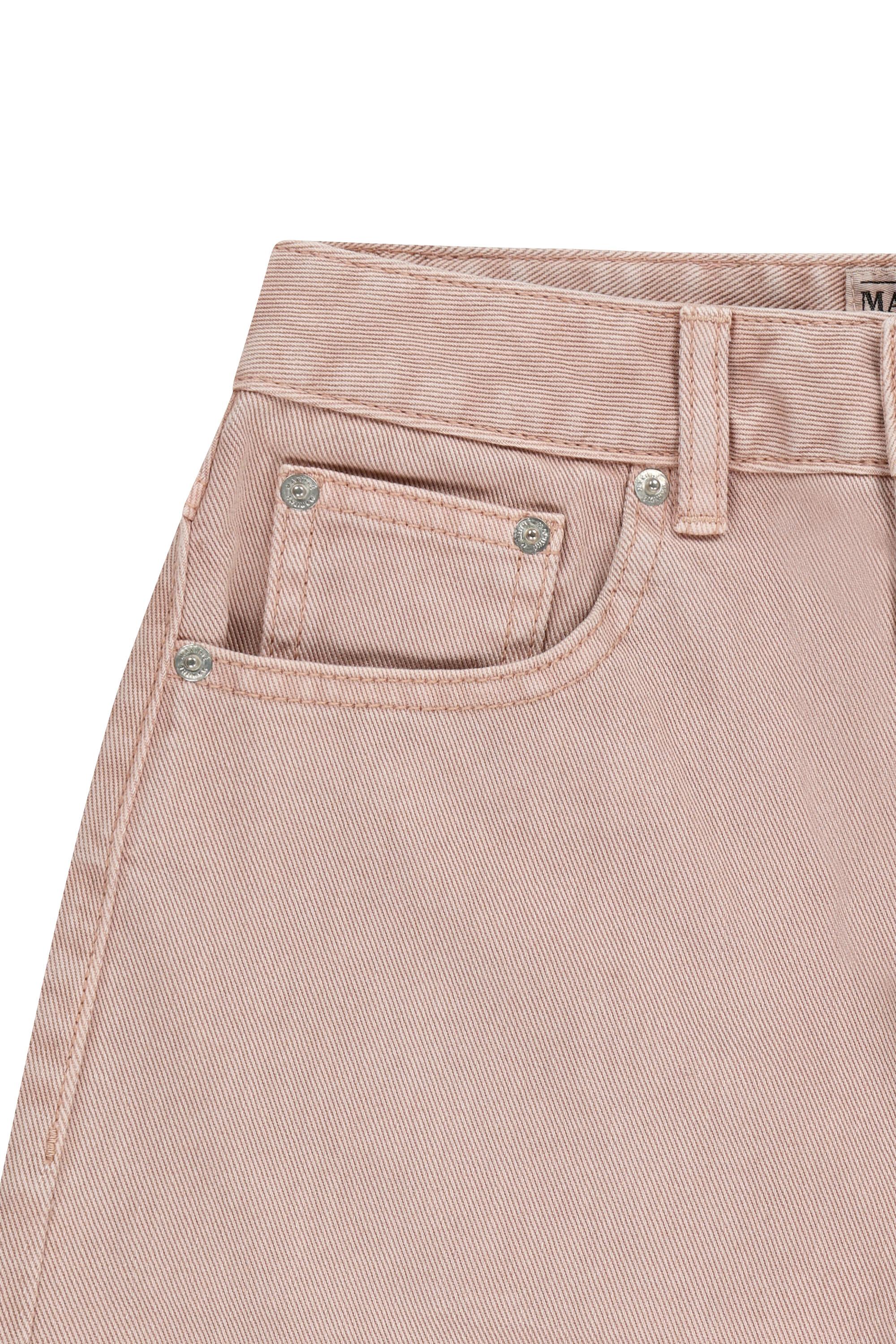 W LONG BERMUDA DENIM PANTS