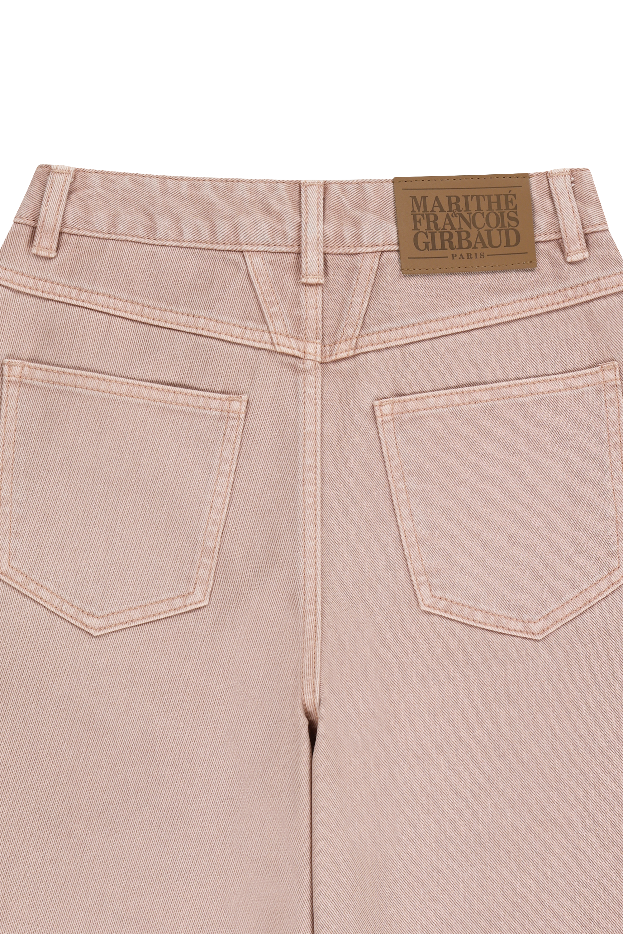 W LONG BERMUDA DENIM PANTS