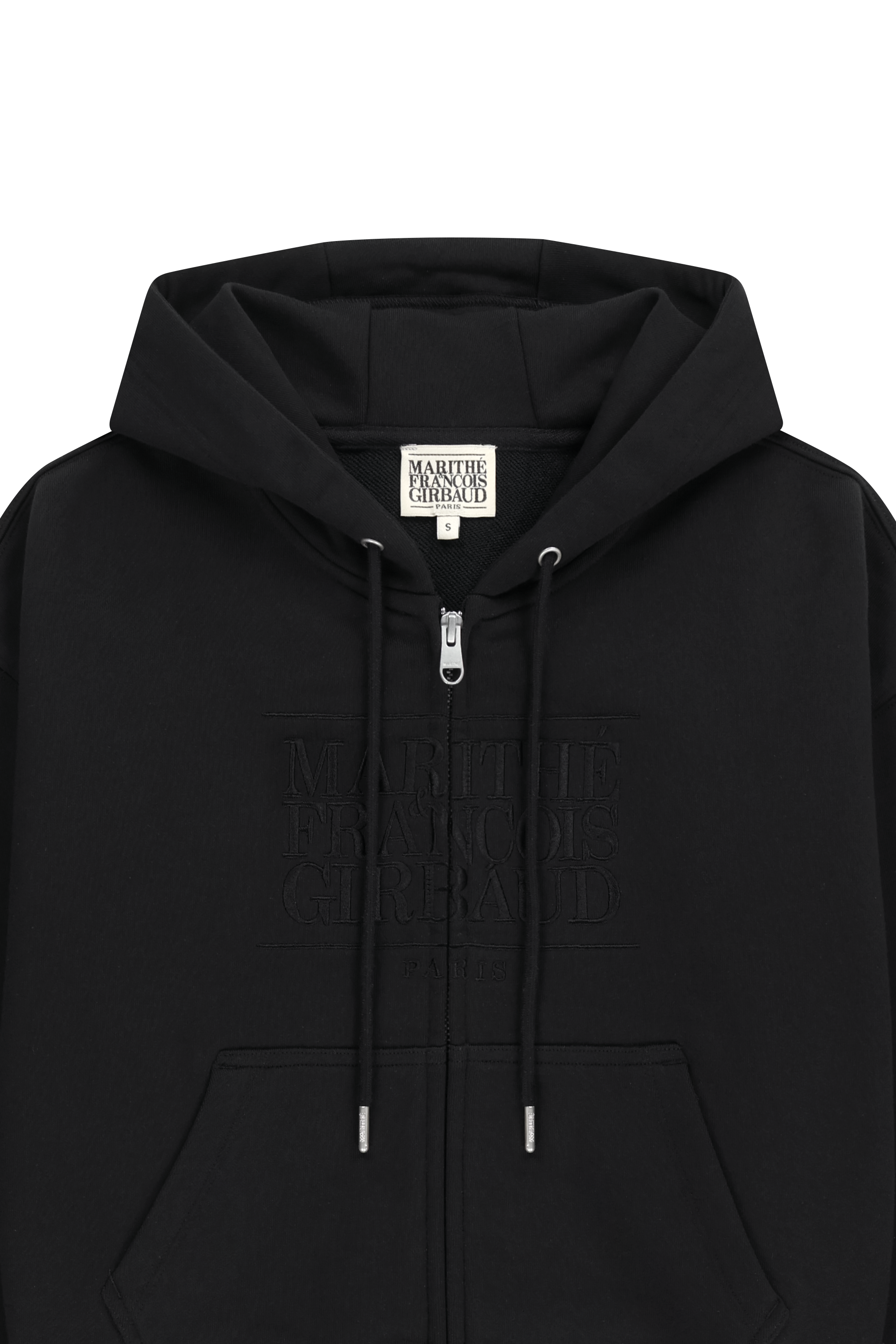 W CLASSIC LOGO CROP HOODIE ZIPUP