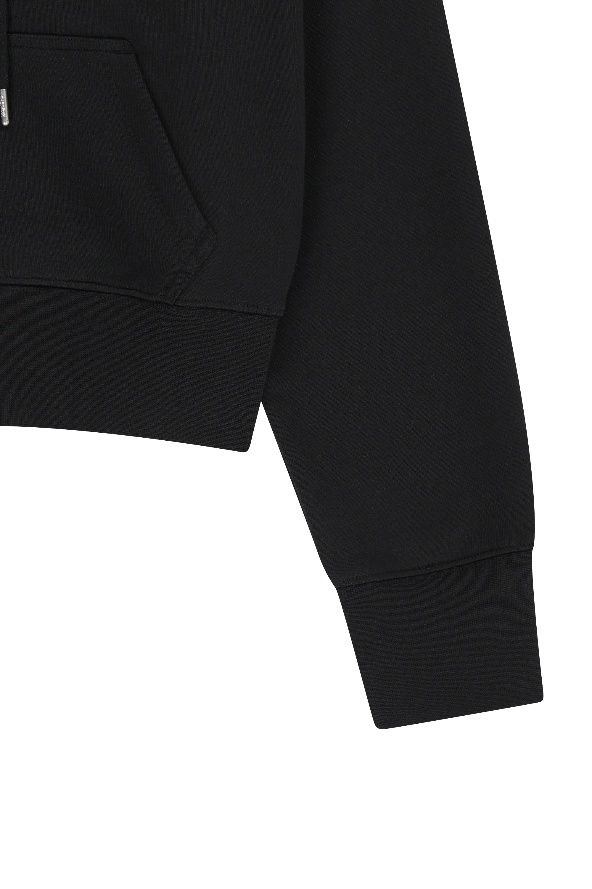 W CLASSIC LOGO CROP HOODIE ZIPUP