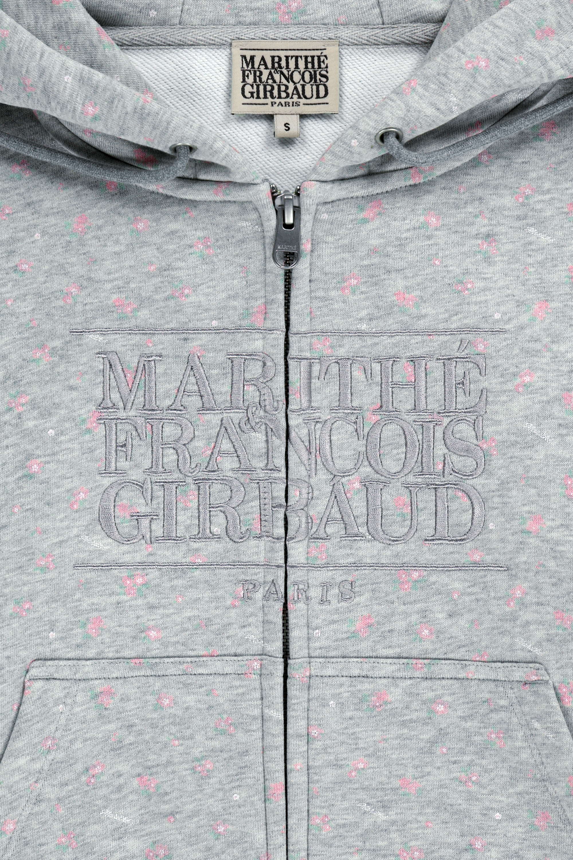 W CLASSIC LOGO CROP HOODIE ZIPUP