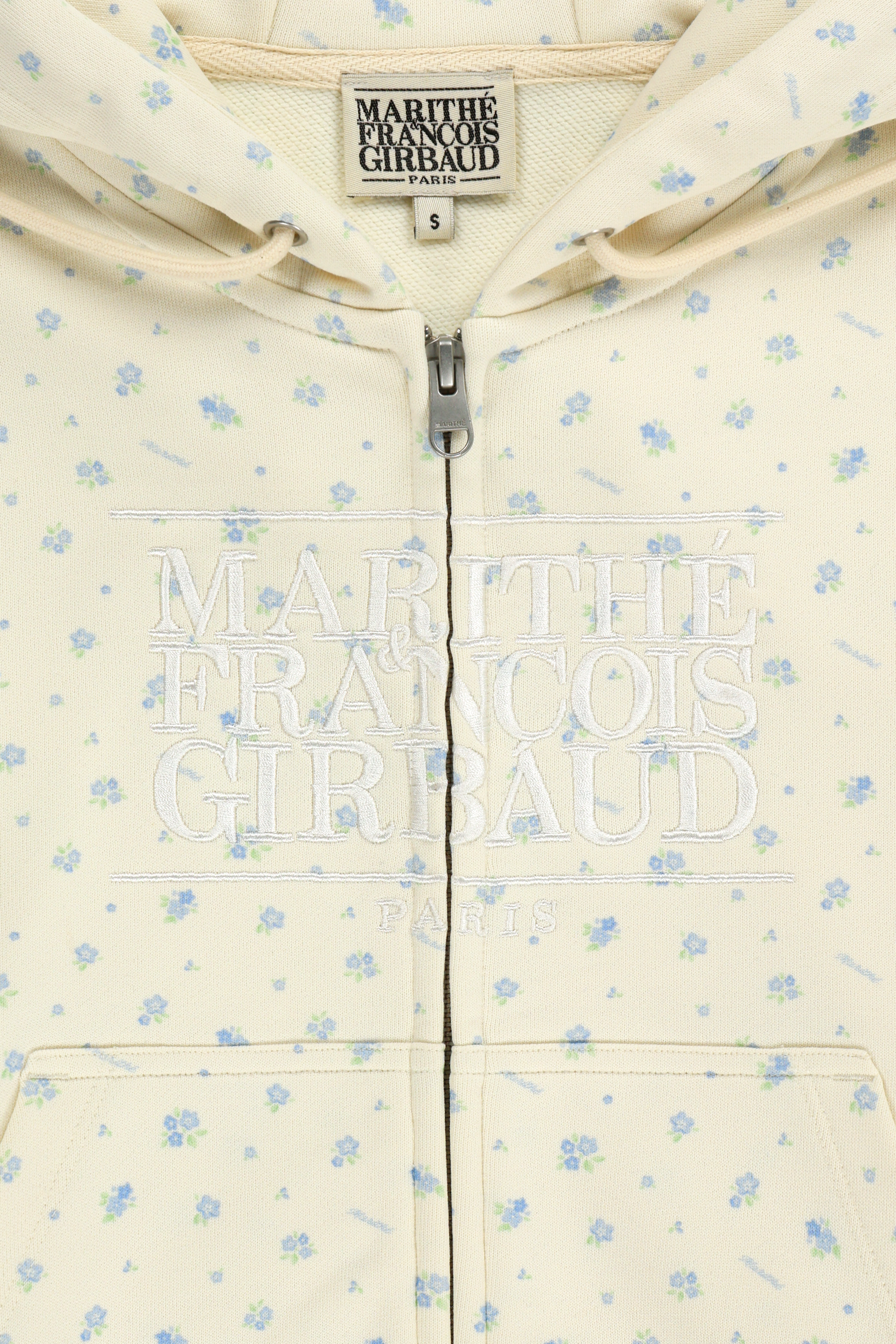 W CLASSIC LOGO CROP HOODIE ZIPUP