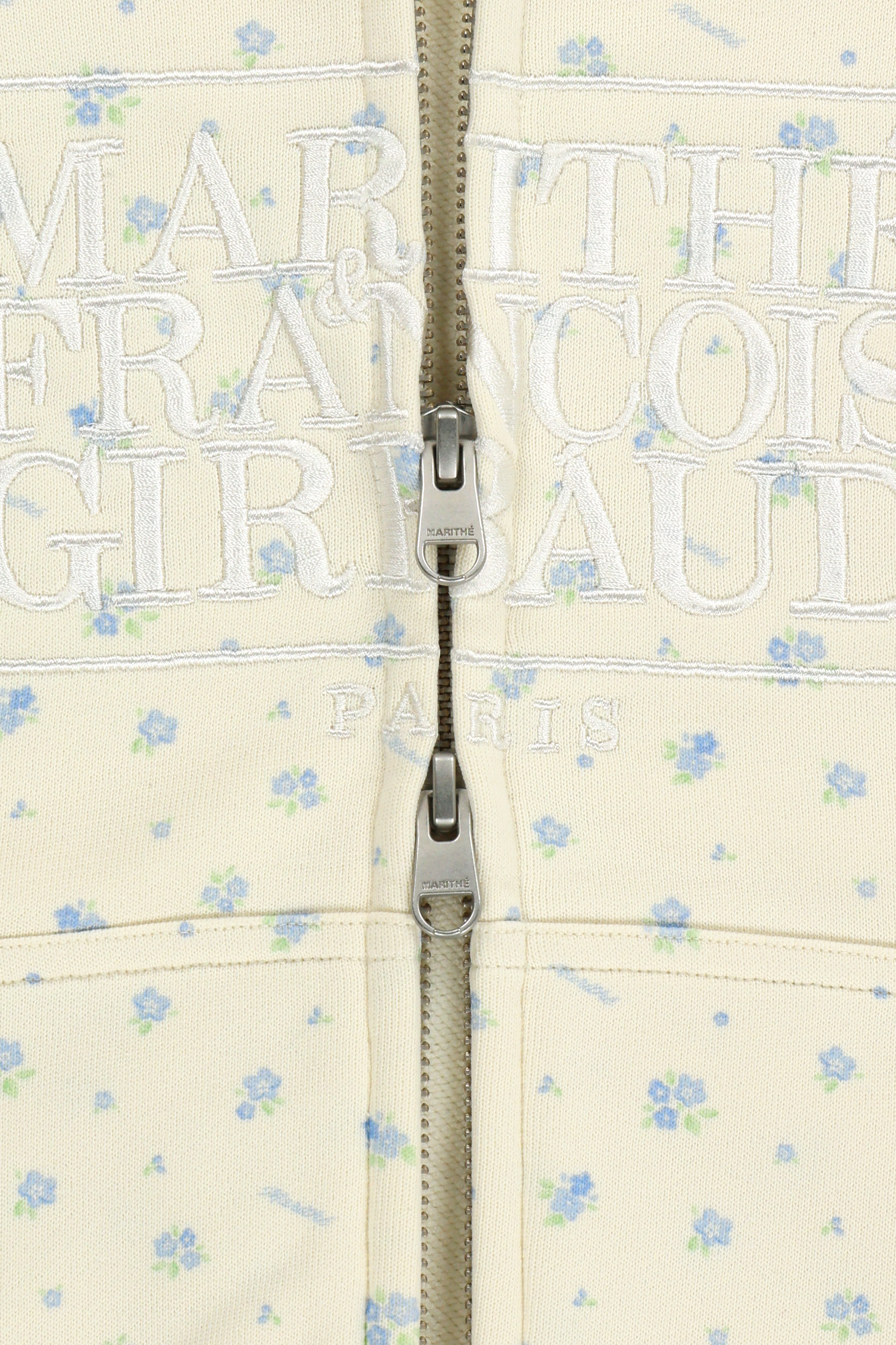 W CLASSIC LOGO CROP HOODIE ZIPUP