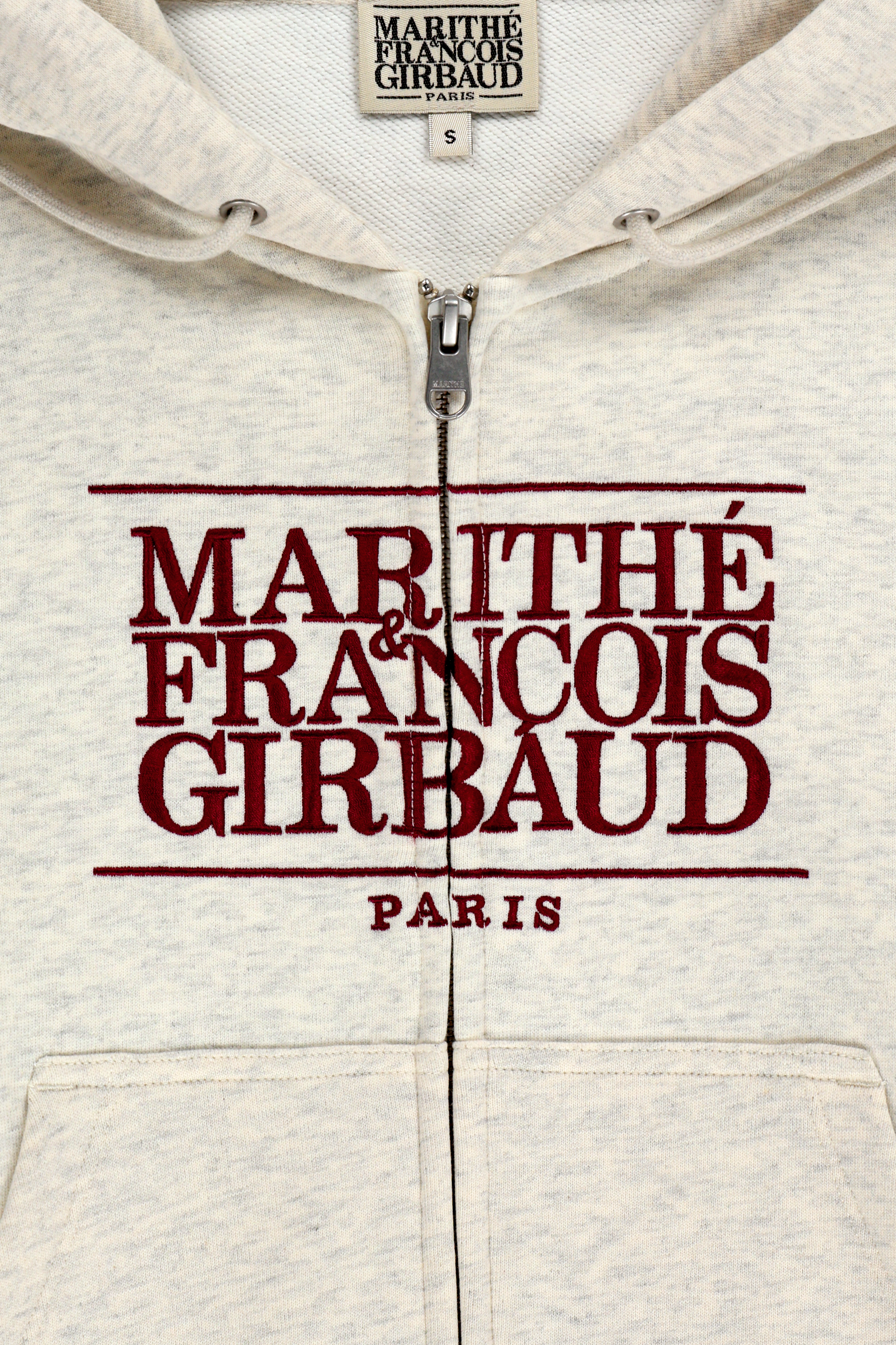 W CLASSIC LOGO CROP HOODIE ZIPUP