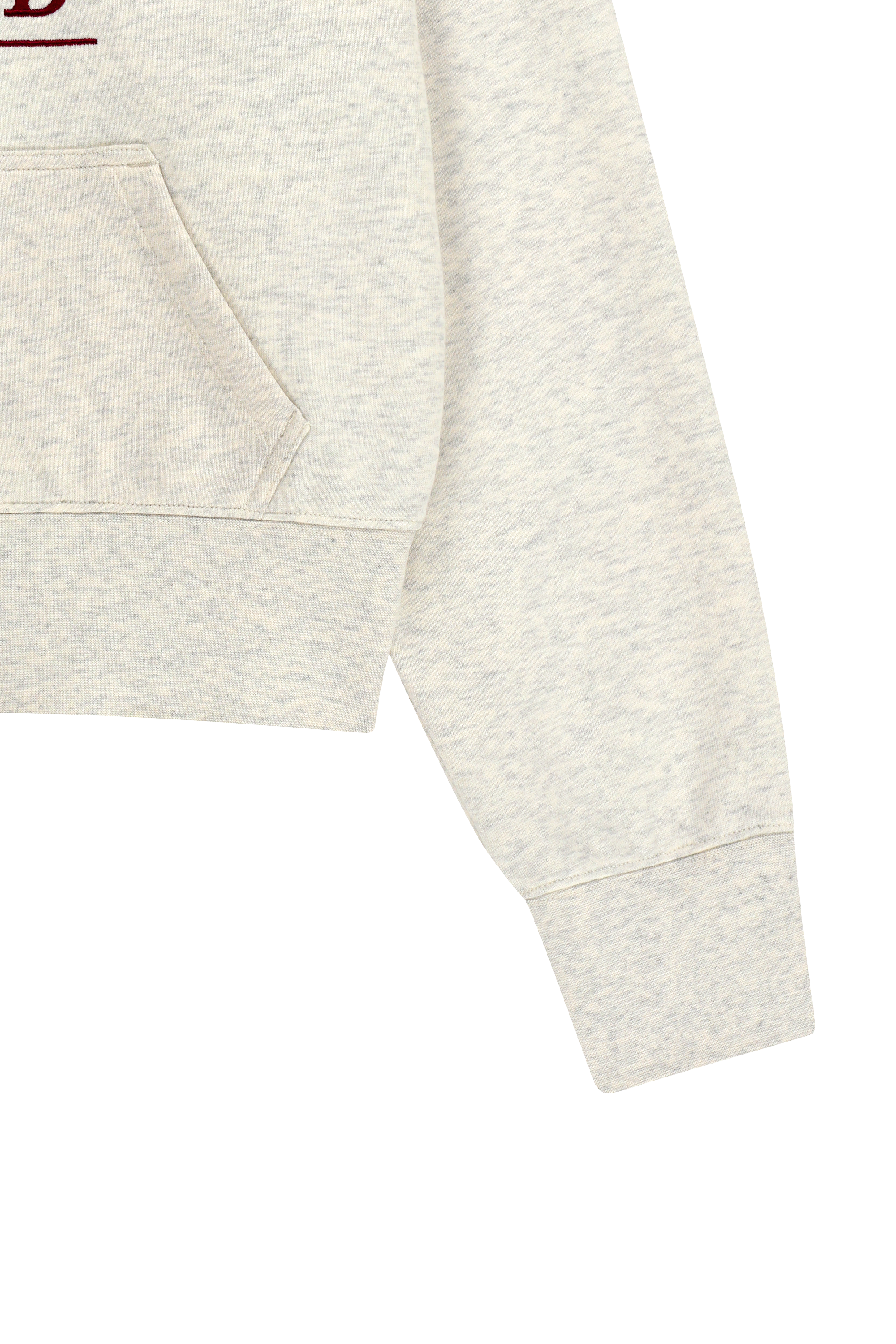 W CLASSIC LOGO CROP HOODIE ZIPUP