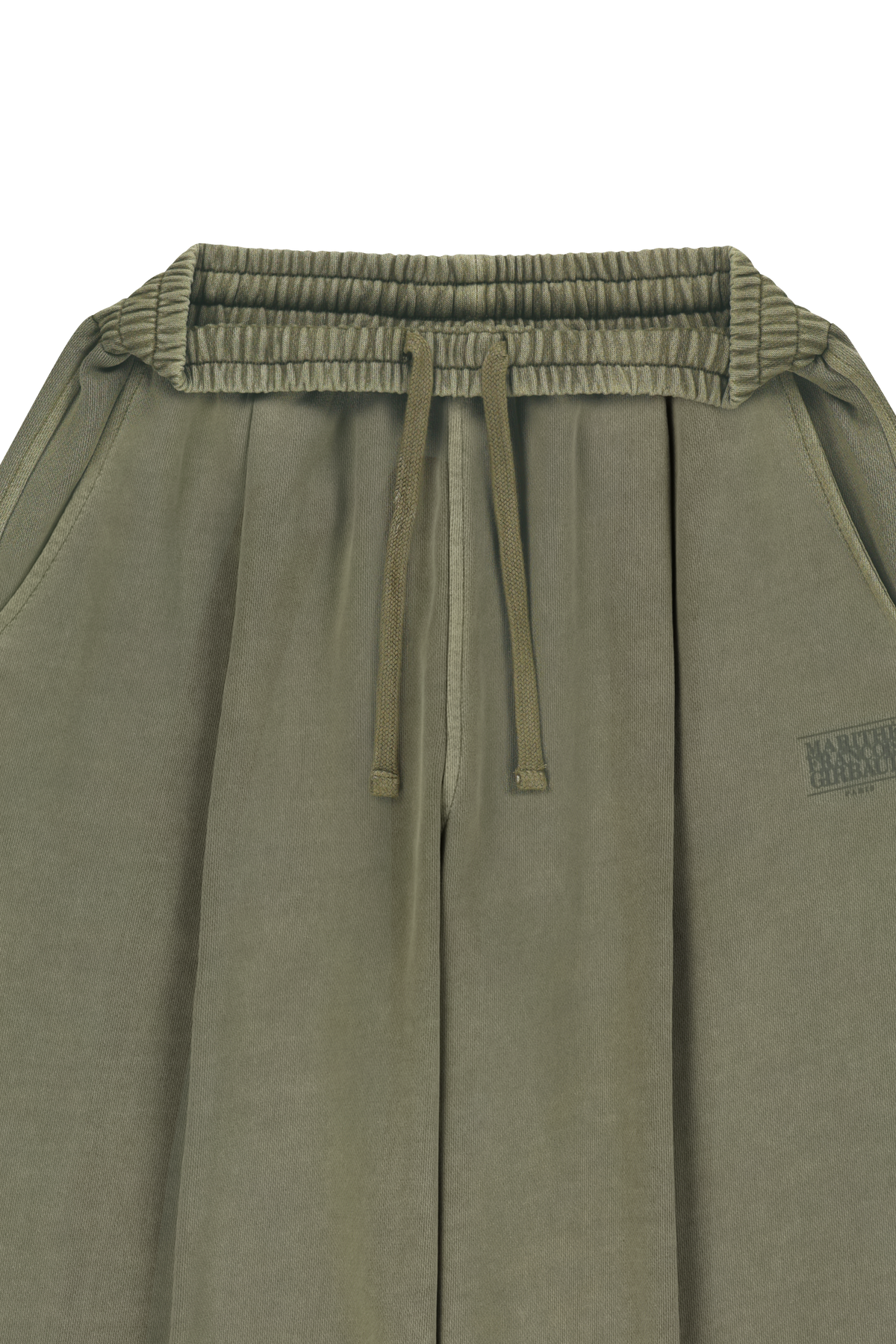 CRACK CLASSIC LOGO DYEING ONE TUCK WIDE SWEAT PANTS