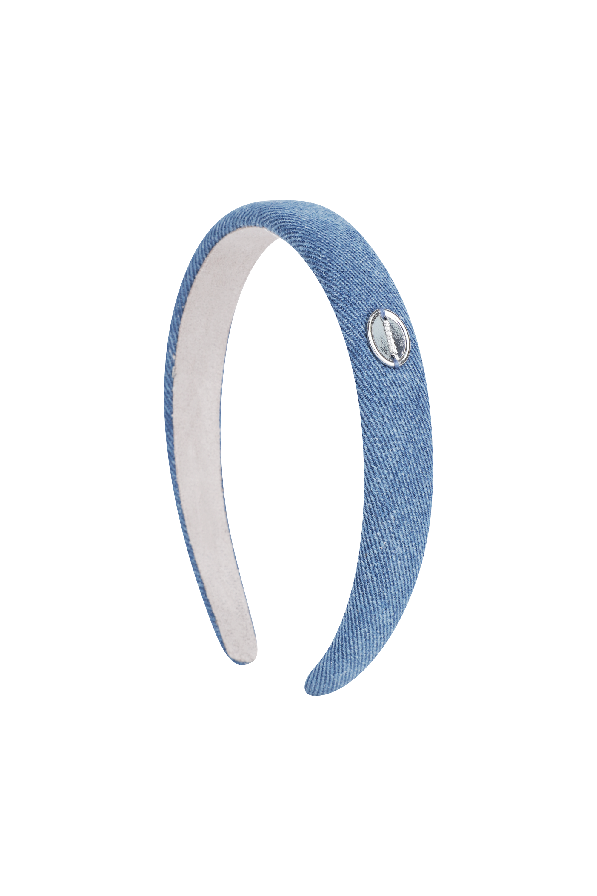REGULAR LOGO SLIM DENIM HAIRBAND
