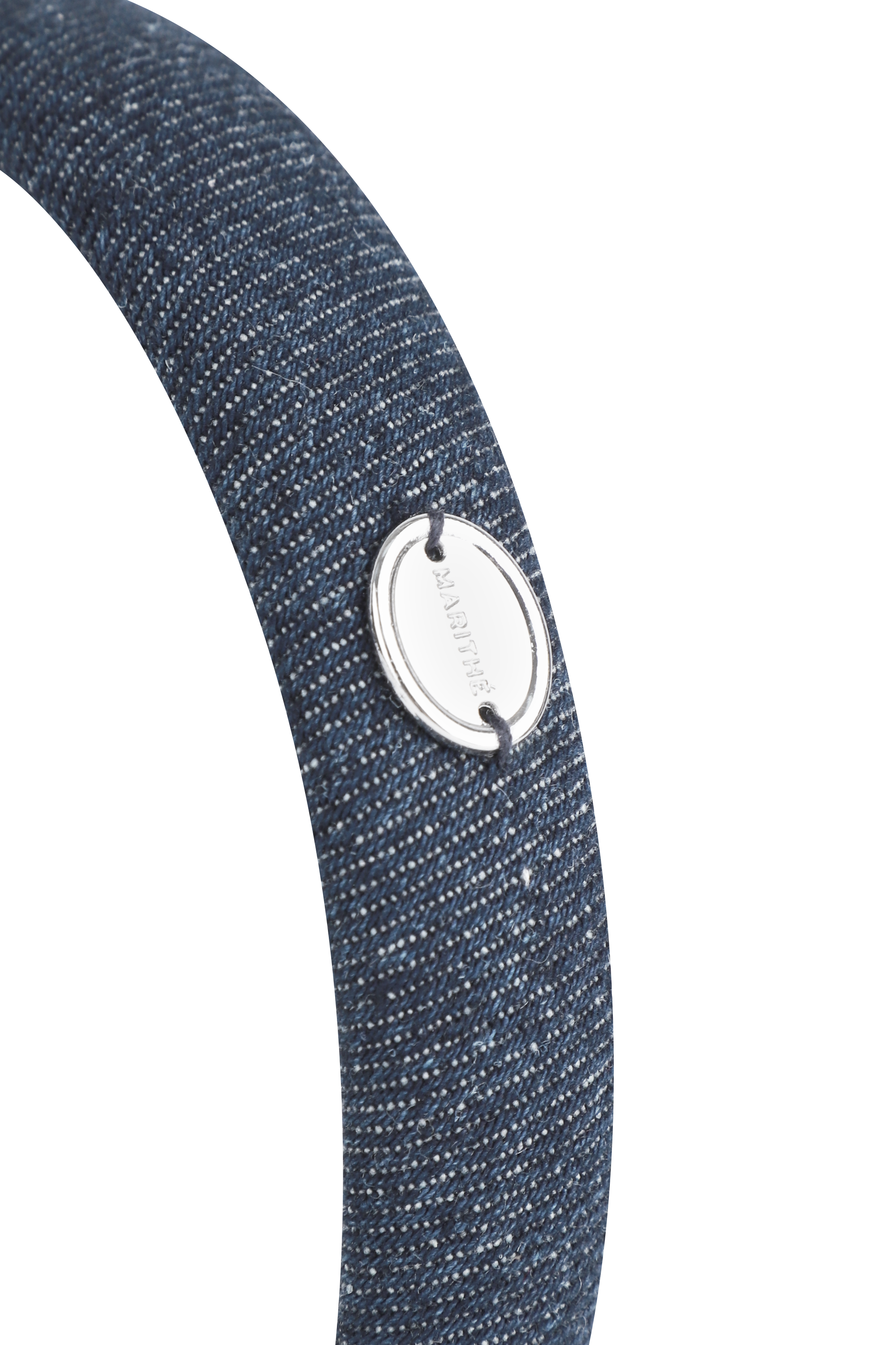 REGULAR LOGO SLIM DENIM HAIRBAND