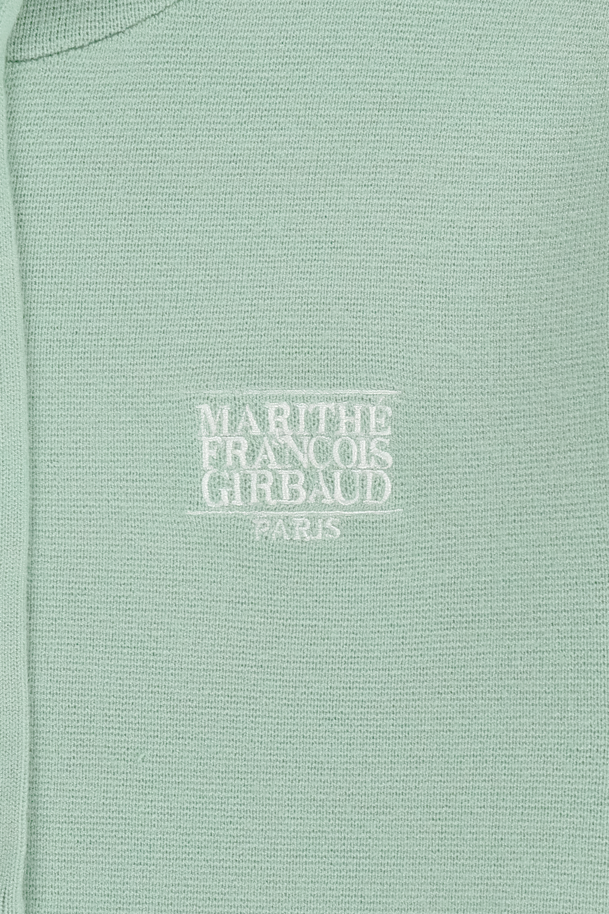 W SMALL CLASSIC LOGO CROP KNIT HOODIE ZIPUP