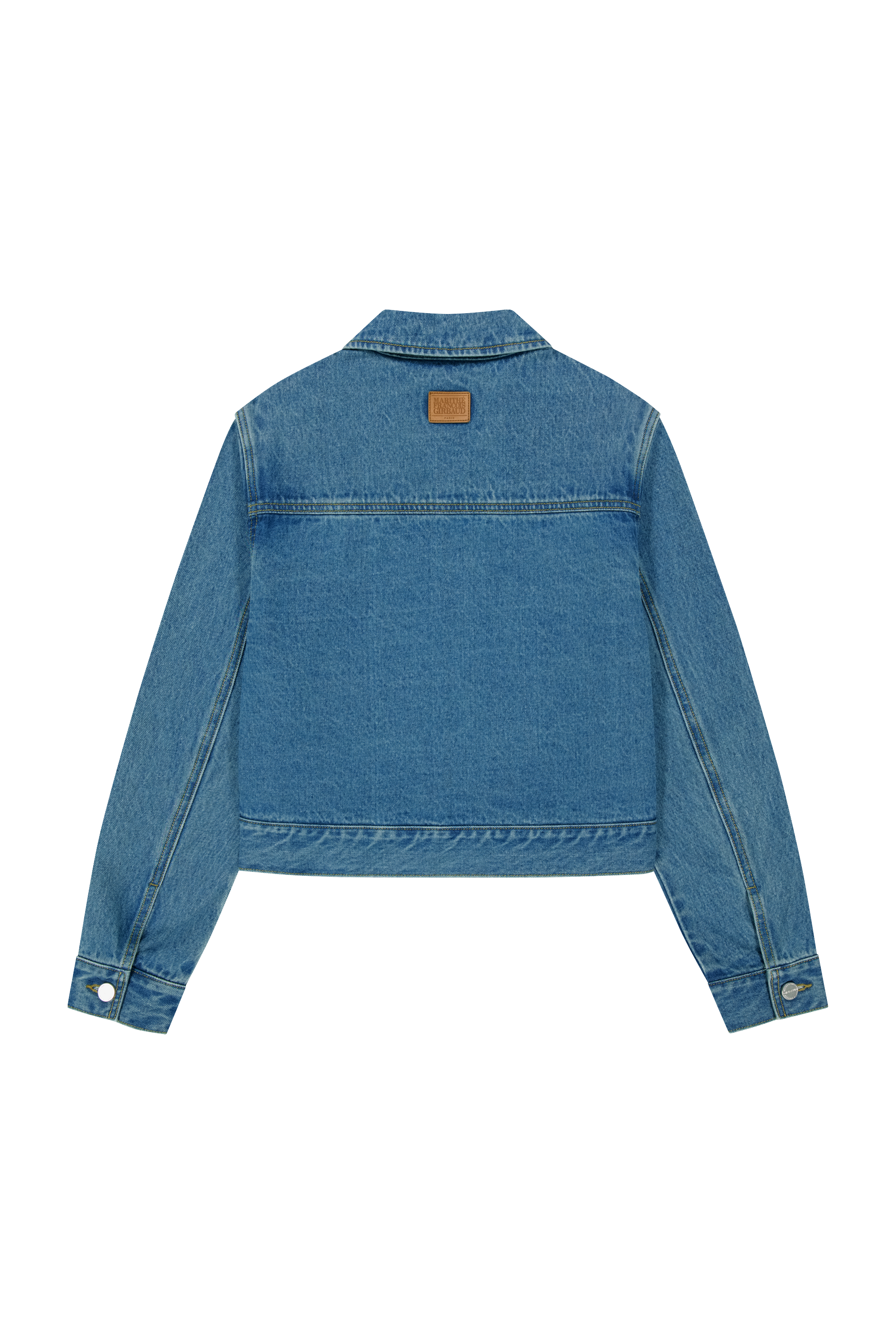 W CROP DENIM BLOUSON JACKET
