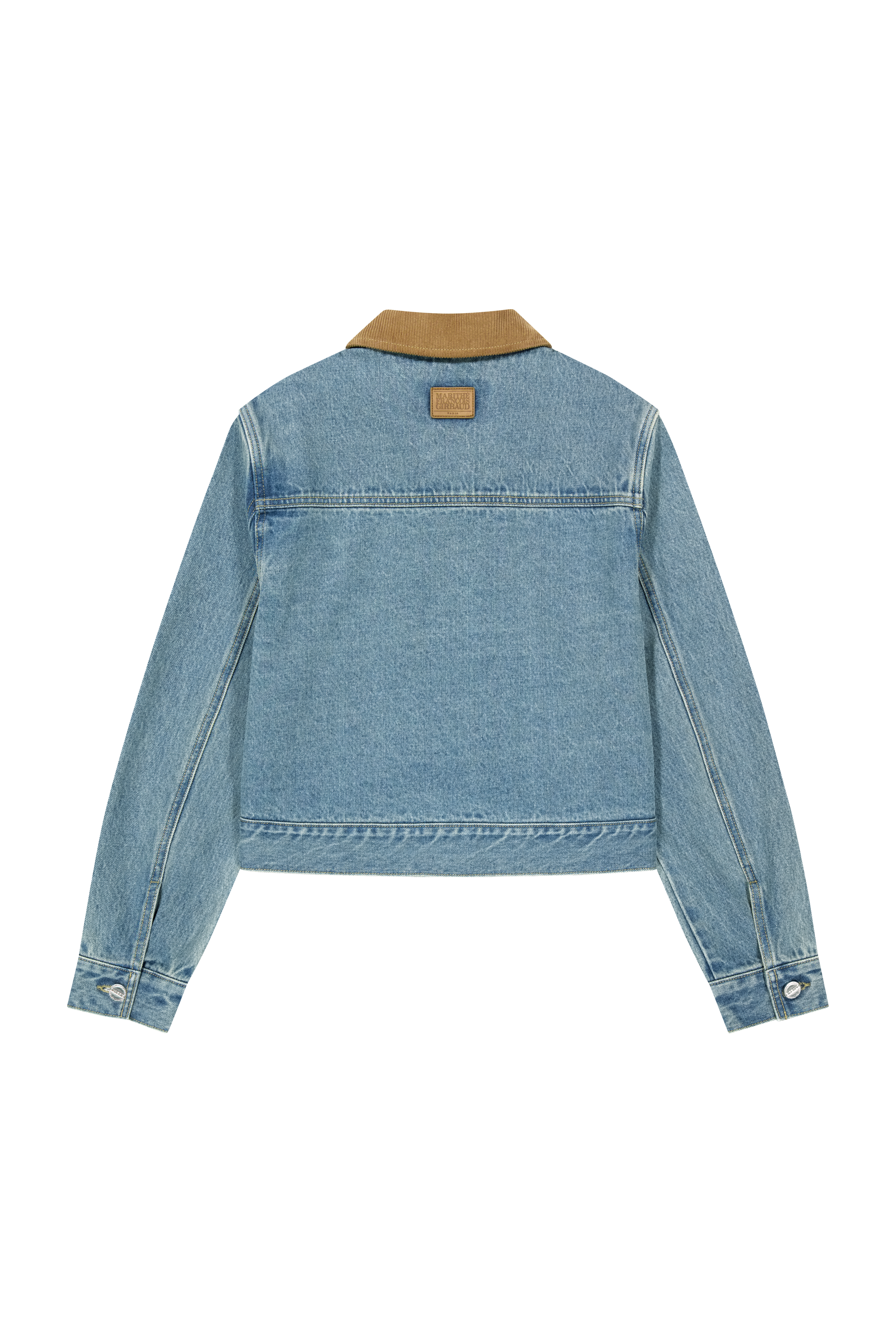 W CROP DENIM BLOUSON JACKET