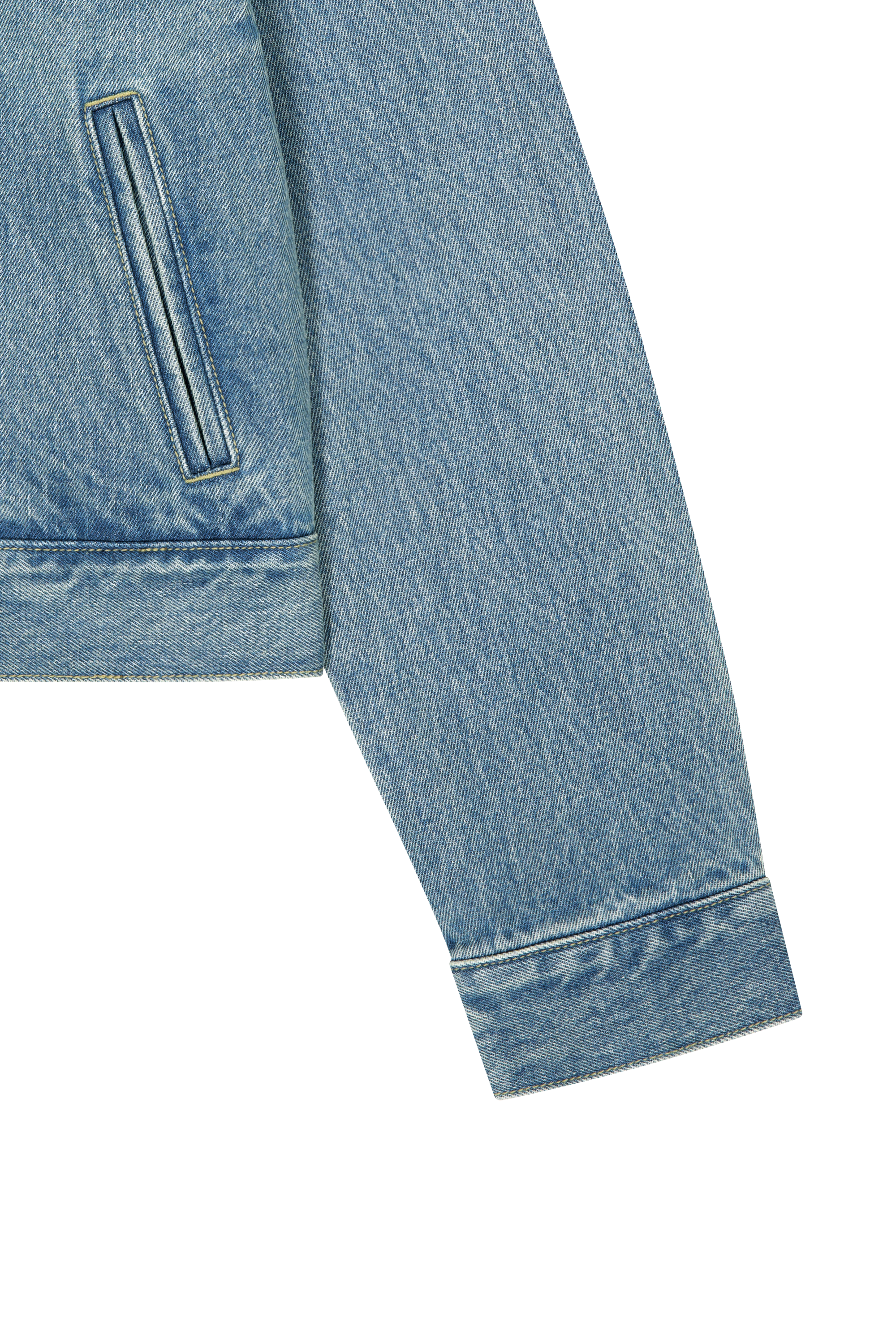 W CROP DENIM BLOUSON JACKET