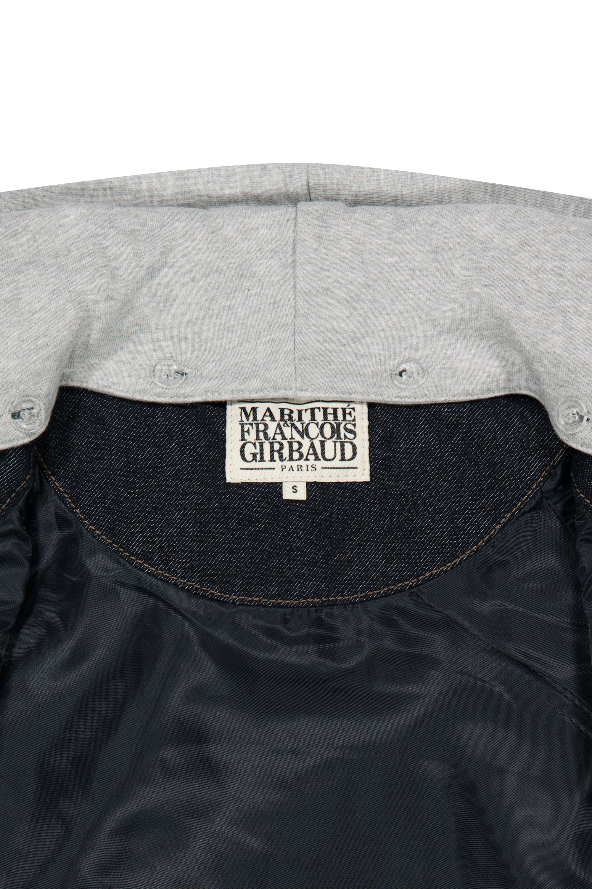 CLASSIC LOGO RAGLAN DENIM VARSITY JACKET