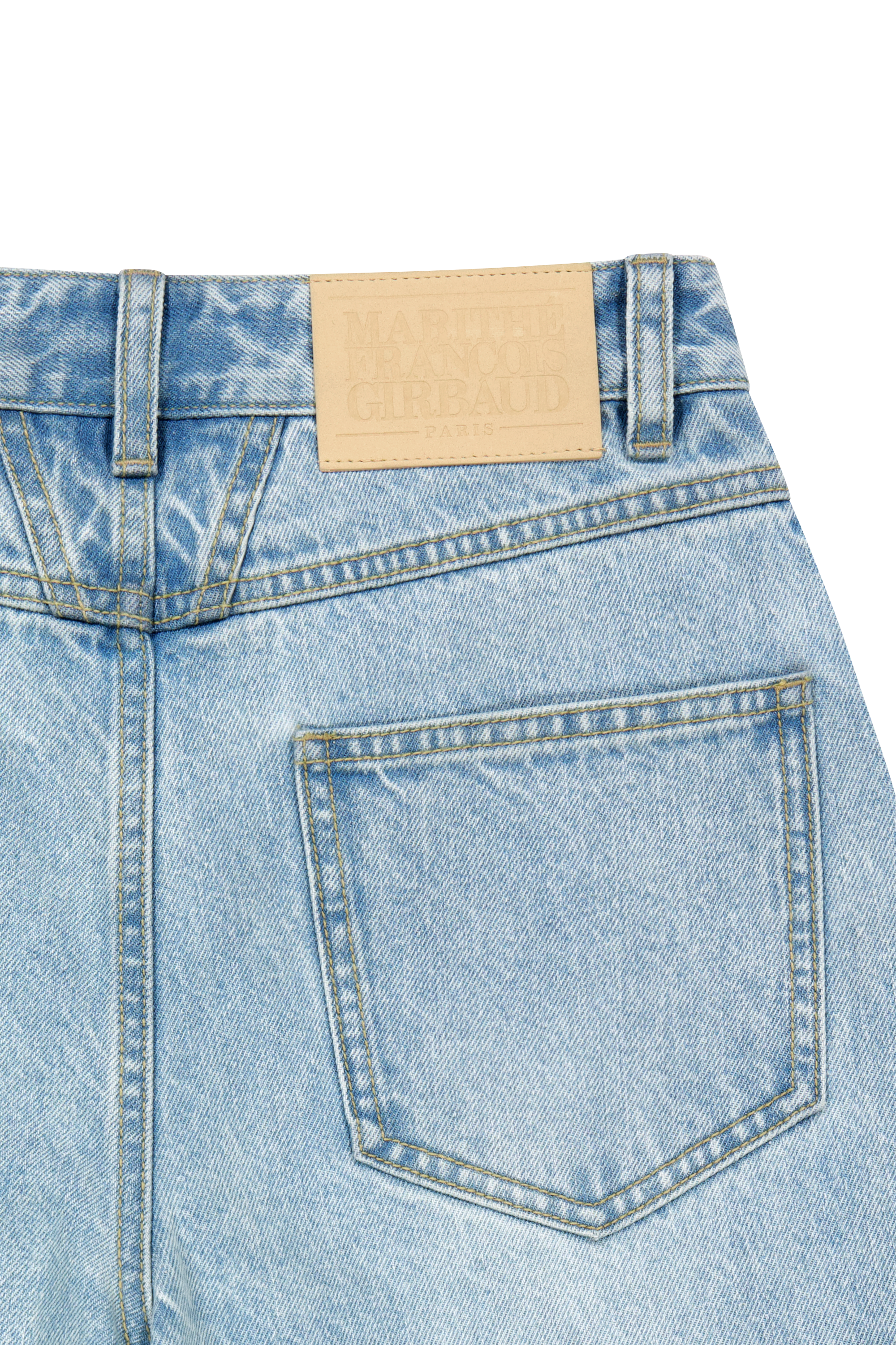 W CURVED DENIM PANTS